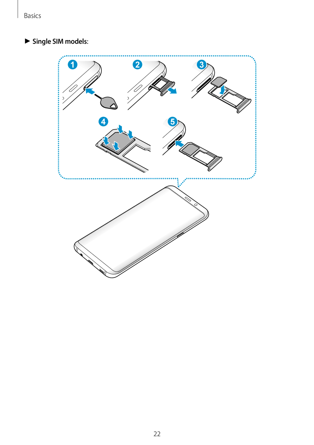 Samsung SM-G955FZSAITV, SM-G950FZIADBT, SM-G955FZSADBT, SM-G955FZKADBT, SM-G955FZVADBT, SM-G955FZKDDBT manual Single SIM models 