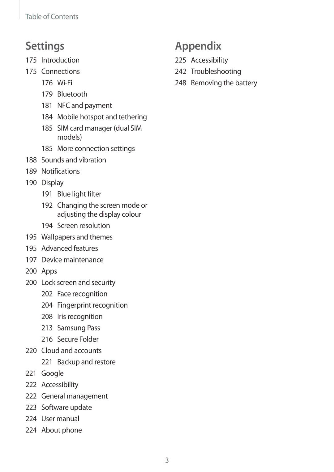 Samsung SM-G955FZVADBT, SM-G950FZIADBT, SM-G955FZSADBT Introduction, Accessibility, Connections, Troubleshooting, Wi-Fi 