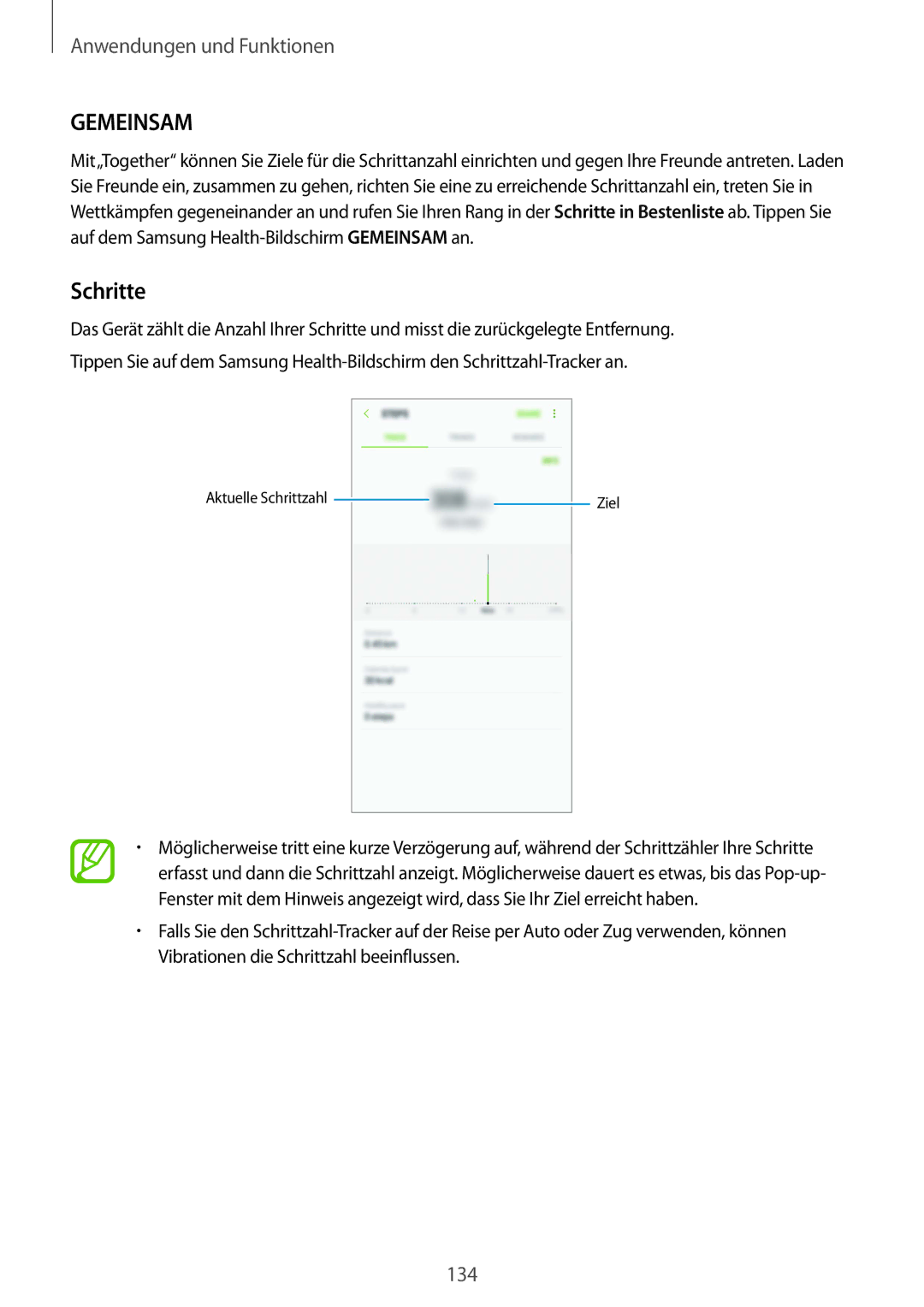 Samsung SM-G955FZKADBT, SM-G950FZIADBT, SM-G955FZSADBT, SM-G955FZVADBT, SM-G955FZKDDBT, SM-G950FZVADBT Gemeinsam, Schritte 