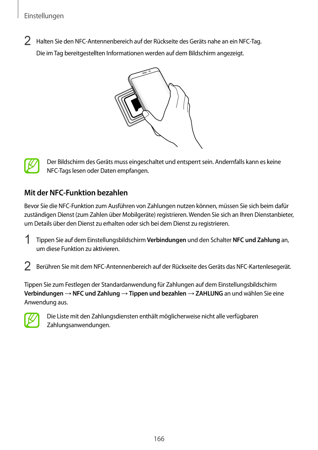 Samsung SM-G955FZSADBT, SM-G950FZIADBT, SM-G955FZKADBT, SM-G955FZVADBT, SM-G955FZKDDBT manual Mit der NFC-Funktion bezahlen 