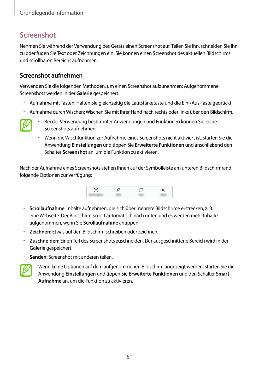 Samsung SM-G955FZVDDBT, SM-G950FZIADBT, SM-G955FZSADBT, SM-G955FZKADBT, SM-G955FZVADBT manual Screenshot aufnehmen 