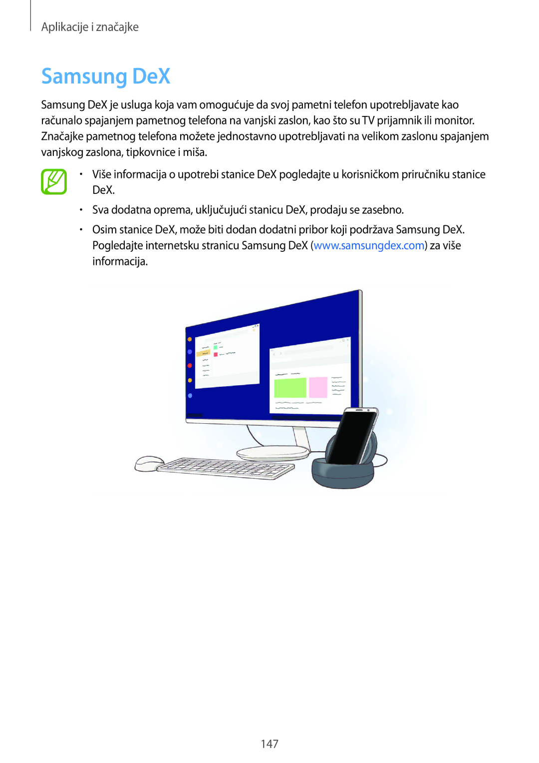 Samsung SM-G955FZSASEE, SM-G950FZVASEE, SM-G950FZKASEE, SM-G950FZSASEE, SM-G955FZKASEE, SM-G955FZVASEE manual Samsung DeX 