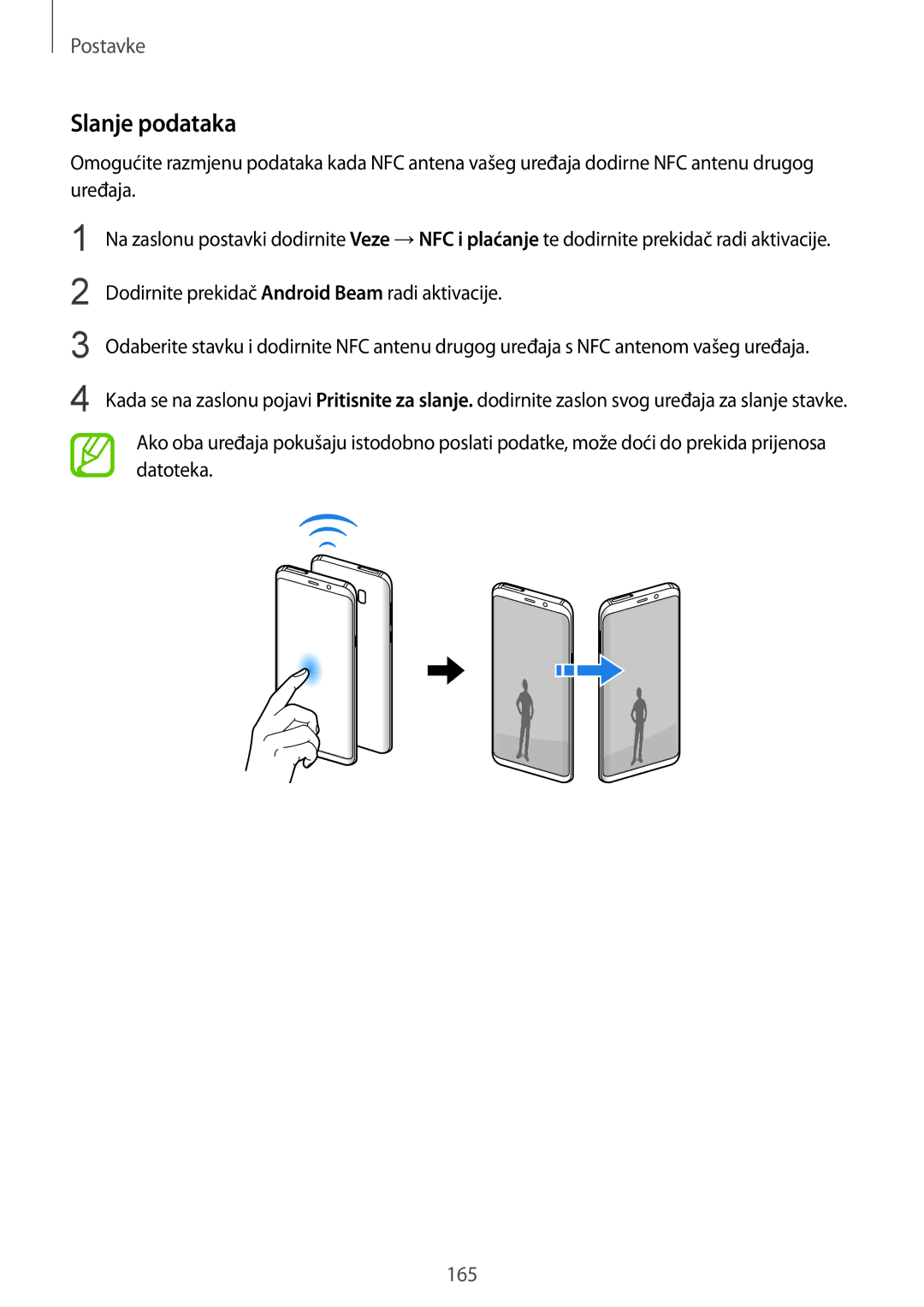 Samsung SM-G955FZSASEE, SM-G950FZVASEE, SM-G950FZKASEE, SM-G950FZSASEE, SM-G955FZKASEE, SM-G955FZVASEE manual Slanje podataka 