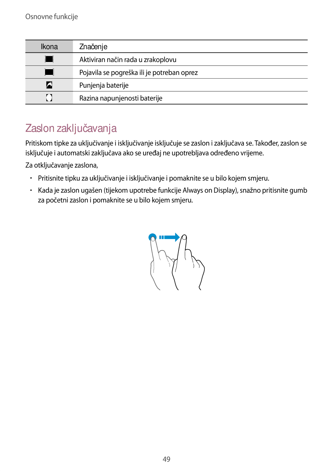 Samsung SM-G950FZKASEE, SM-G950FZVASEE, SM-G950FZSASEE, SM-G955FZSASEE, SM-G955FZKASEE, SM-G955FZVASEE Zaslon zaključavanja 