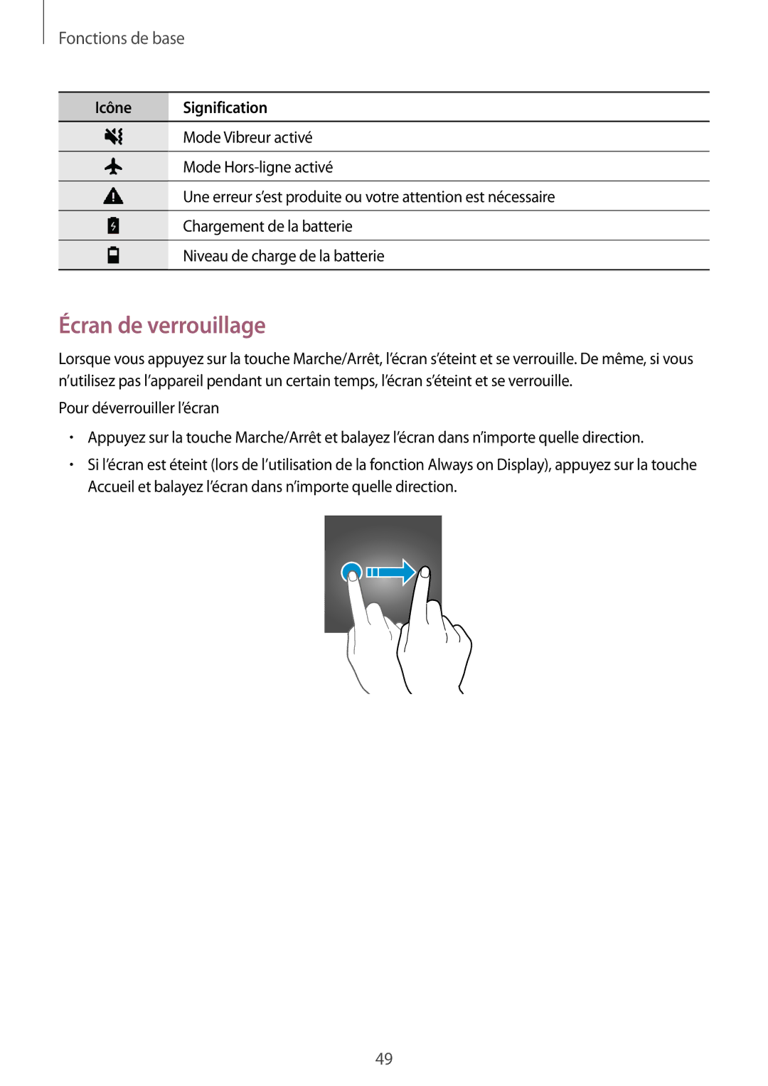 Samsung SM-G955FZIAXEF, SM-G955FZBAXEF, SM-G955FZVAXEF, SM-G950FZSAXEF, SM-G955FZSAXEF, SM-G955FZKAXEF Écran de verrouillage 