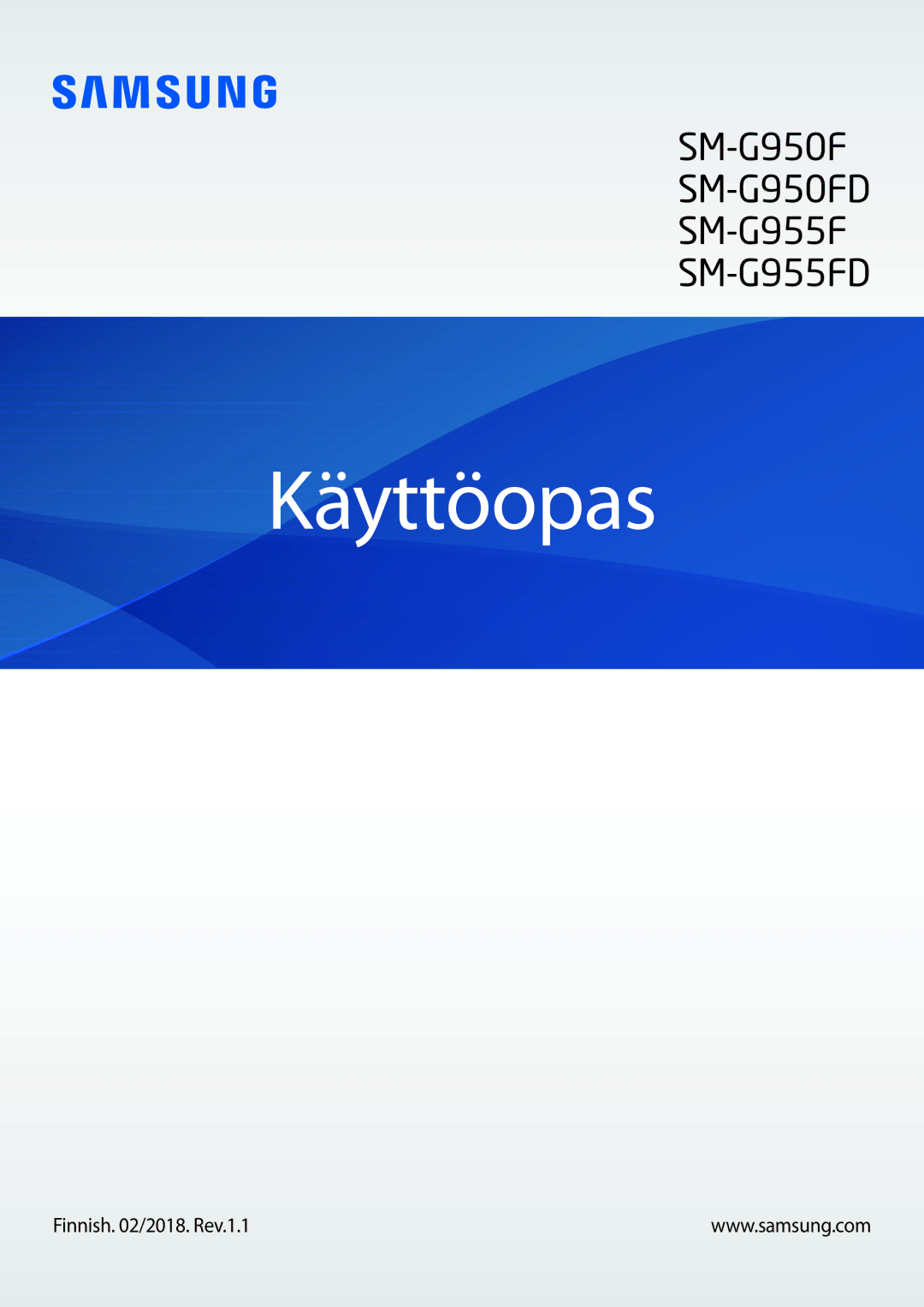 Samsung SM-G955FZKANEE, SM-G955FZIANEE, SM-G955FZSANEE, SM-G955FZVDNEE manual Käyttöopas, Finnish /2017. Rev.1.2 