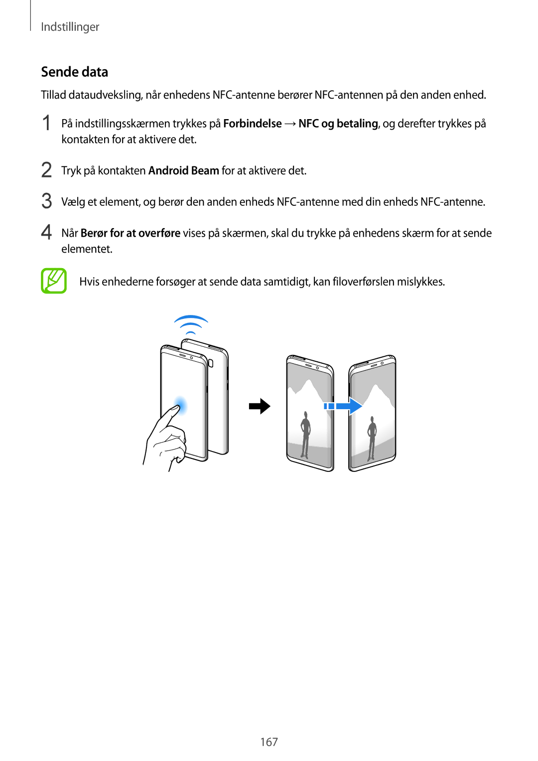 Samsung SM-G950FZKANEE, SM-G955FZIANEE, SM-G955FZKANEE, SM-G955FZSANEE, SM-G955FZVDNEE, SM-G950FZVANEE manual Sende data 