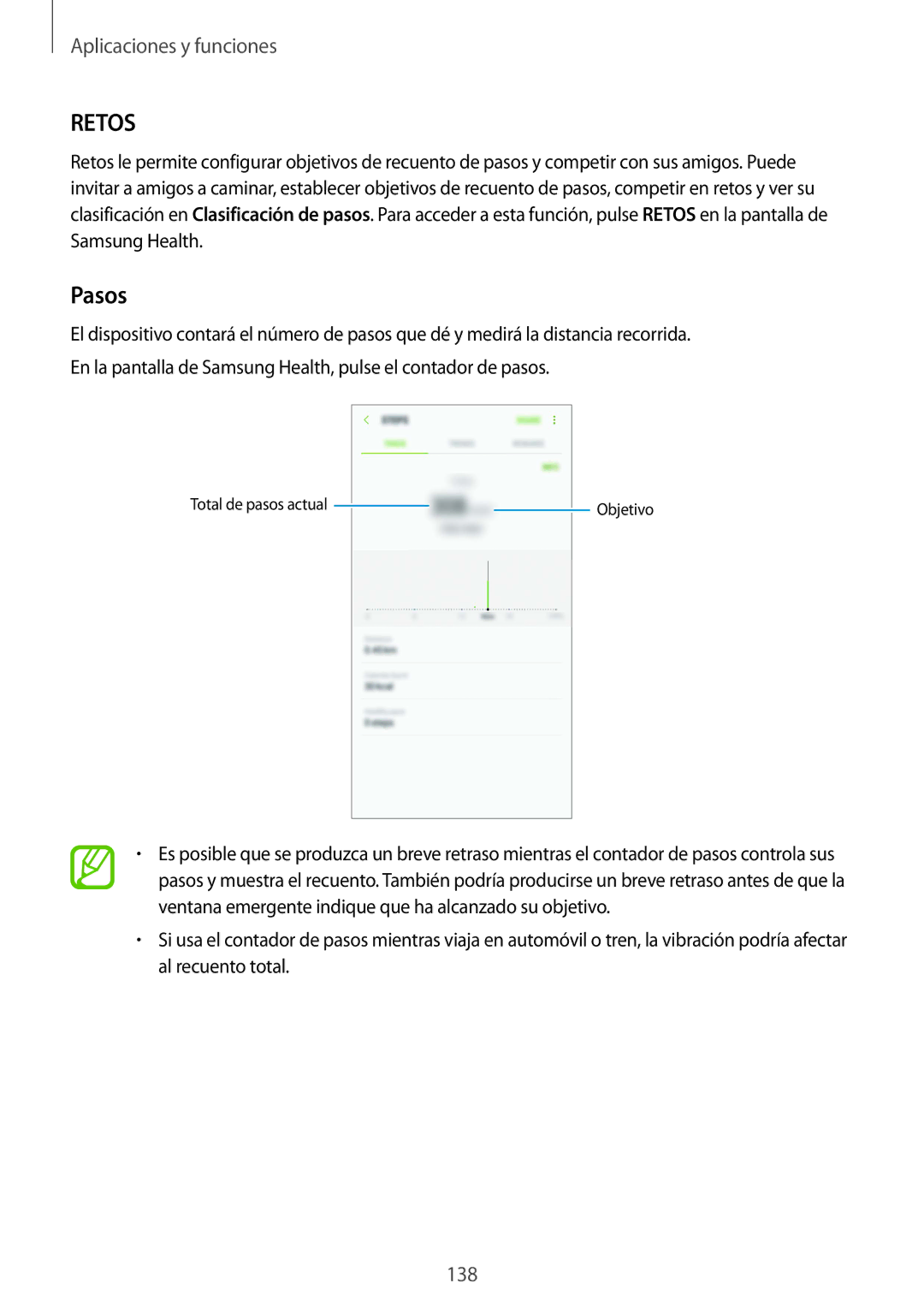 Samsung SM-G950FZKAPHE, SM-G955FZIAPHE, SM-G955FZKDPHE, SM-G950FZVAPHE, SM-G955FZVDPHE, SM-G950FZIAPHE manual Retos, Pasos 