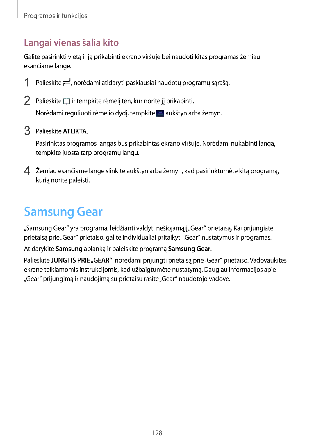 Samsung SM-G955FZVASEB, SM-G955FZSASEB, SM-G950FZSASEB, SM-G955FZKASEB, SM-G950FZVASEB Samsung Gear, Langai vienas šalia kito 