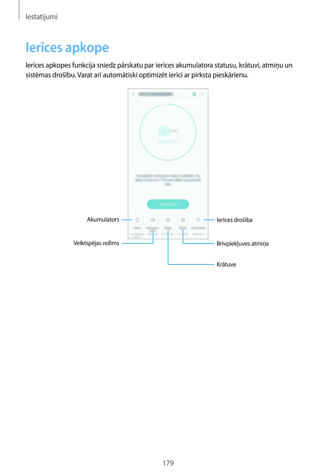 Samsung SM-G950FZVASEB, SM-G955FZSASEB, SM-G950FZSASEB, SM-G955FZVASEB, SM-G955FZKASEB, SM-G950FZIASEB manual Ierīces apkope 