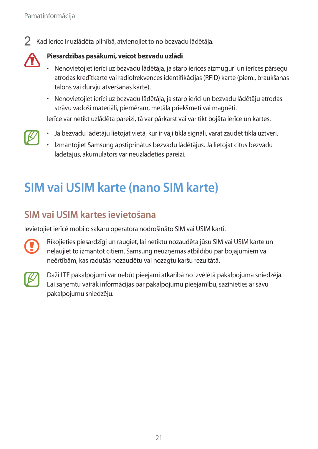 Samsung SM-G955FZSASEB, SM-G950FZSASEB, SM-G955FZVASEB SIM vai Usim karte nano SIM karte, SIM vai Usim kartes ievietošana 