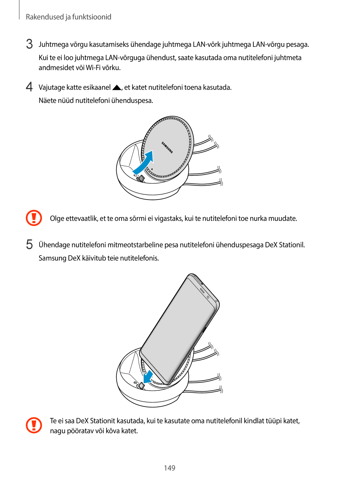 Samsung SM-G955FZVASEB, SM-G955FZSASEB, SM-G950FZSASEB manual Andmesidet või Wi-Fi võrku, Näete nüüd nutitelefoni ühenduspesa 