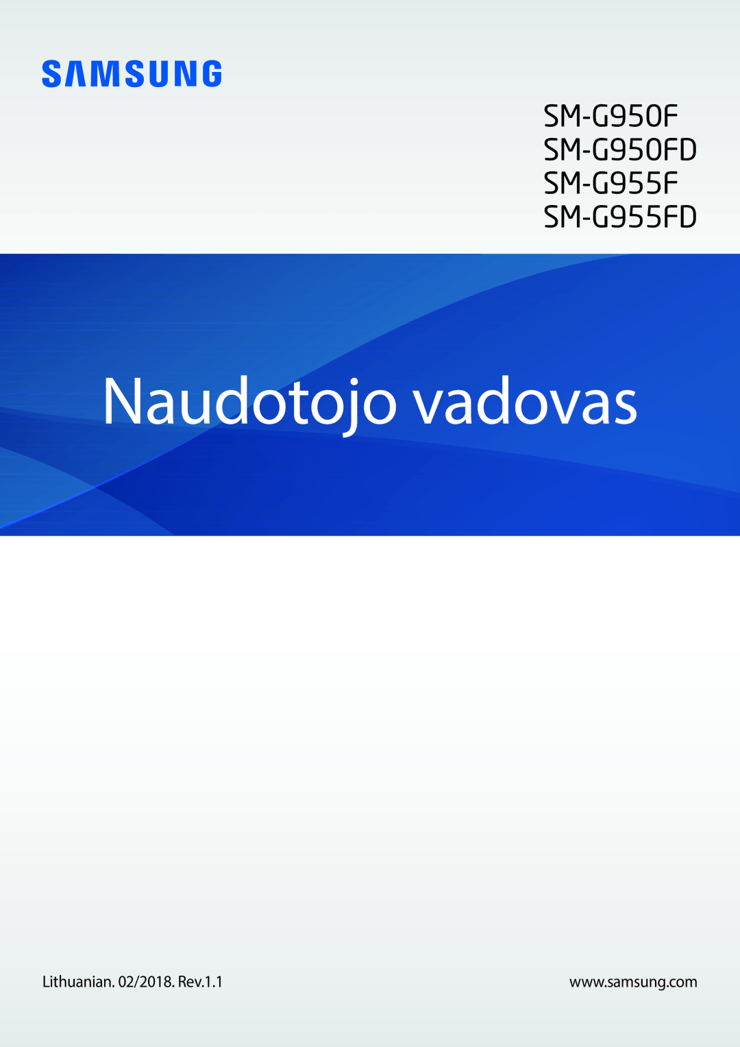 Samsung SM-G950FZSASEB, SM-G955FZSASEB, SM-G955FZVASEB, SM-G955FZKASEB manual Naudotojo vadovas, Lithuanian /2018. Rev.1.1 