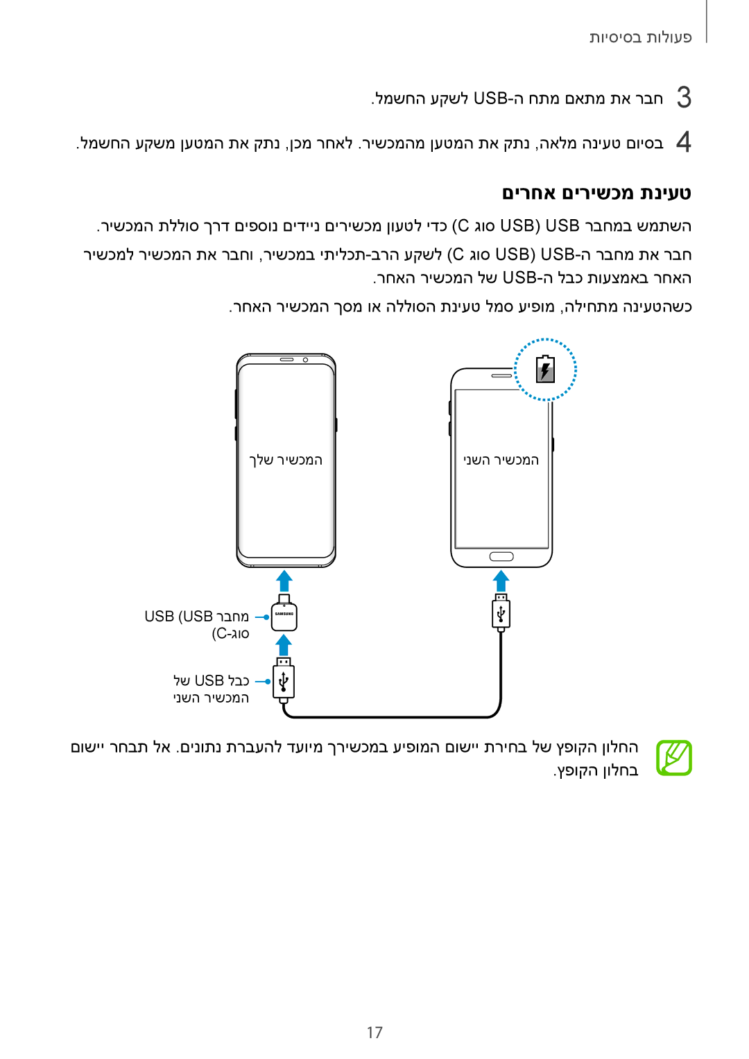 Samsung SM-G960FZAAILO, SM-G960FZPAILO, SM-G960FZKAILO, SM-G965FZKEILO, SM-G965FZAEILO manual םירחא םירישכמ תניעט 