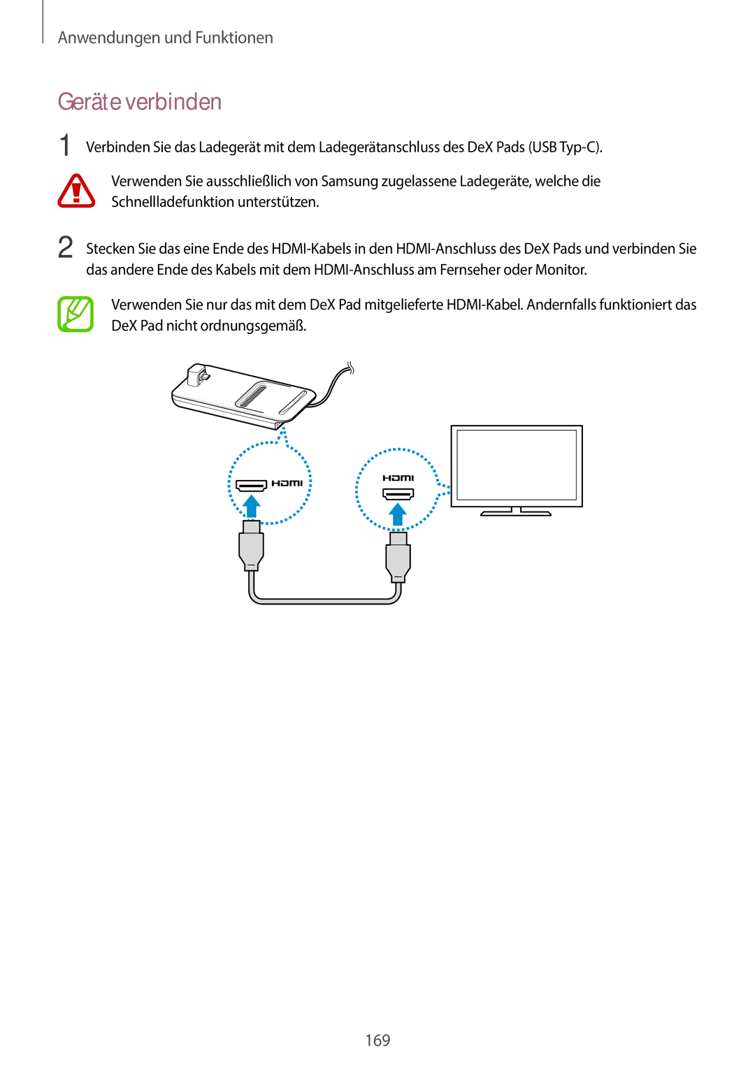 Samsung SM-G965FZKHDBT, SM-G960FZPDDBT, SM-G960FZAHDBT, SM-G960FZBDDBT Geräte verbinden, Schnellladefunktion unterstützen 