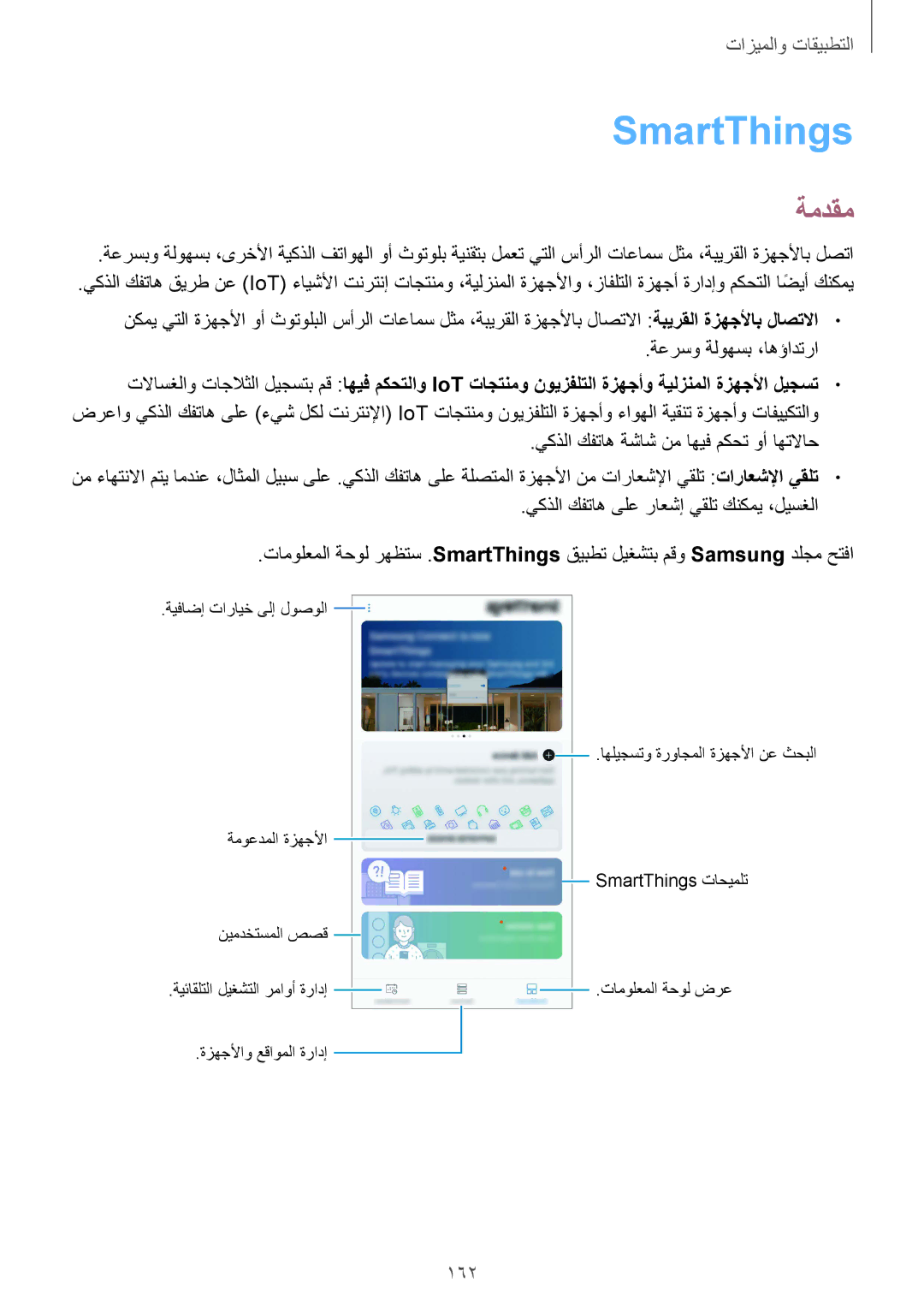 Samsung SM-G965FZKASEE, SM-G965FZBASEE, SM-G960FZBASEE, SM-G960FZPASEE, SM-G960FZKASEE, SM-G965FZPASEE manual SmartThings, 162 