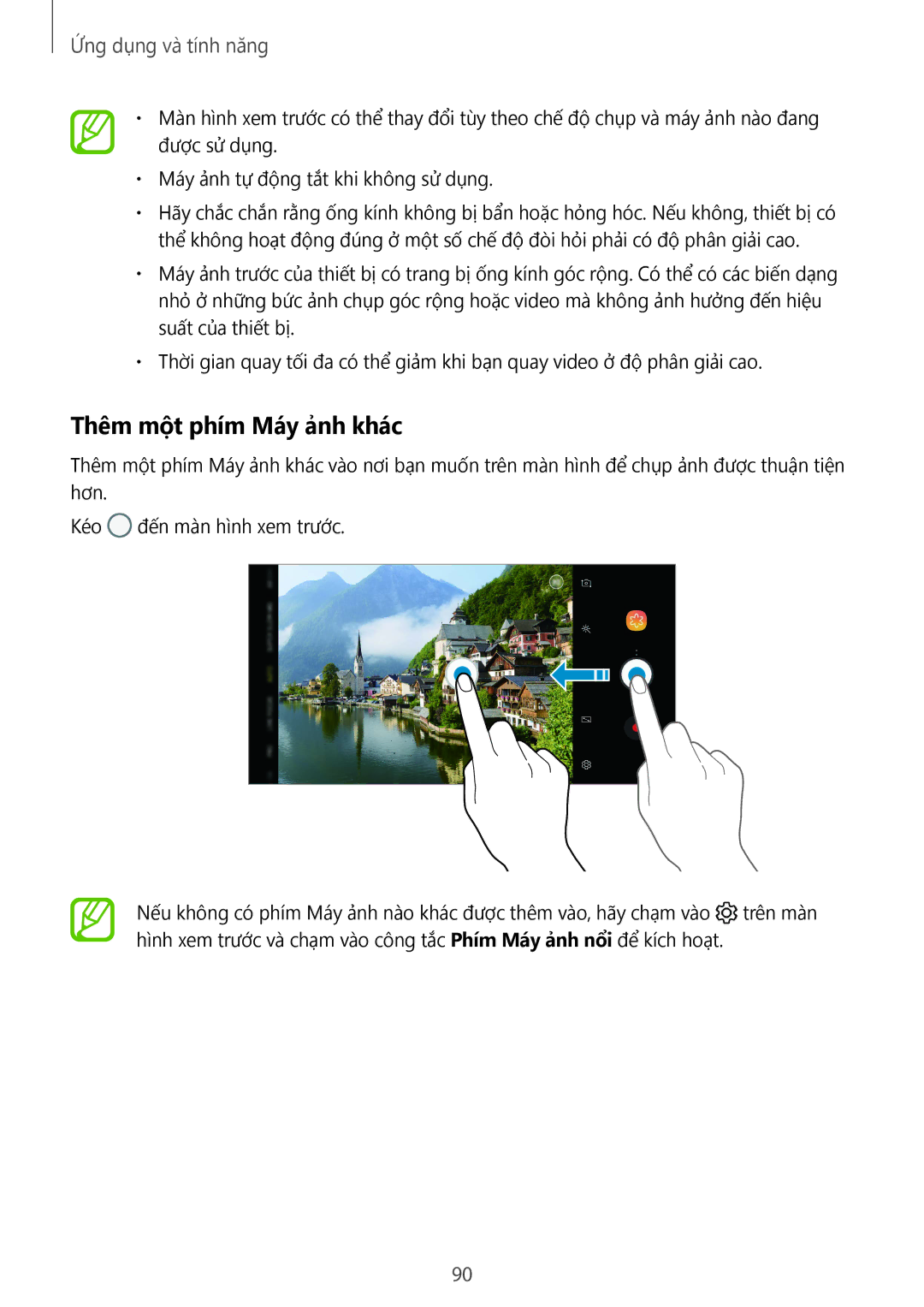 Samsung SM-G965FZBDXXV, SM-G965FZKDXXV, SM-G965FZKGXXV, SM-G965FZPDXXV manual Thêm một phím Máy ảnh khác 