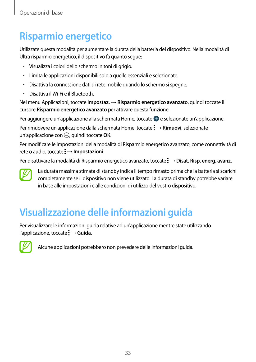 Samsung SM-J100HZWAPHE, SM-J100HZKAPLS, SM-J100HZBAPRT manual Risparmio energetico, Visualizzazione delle informazioni guida 