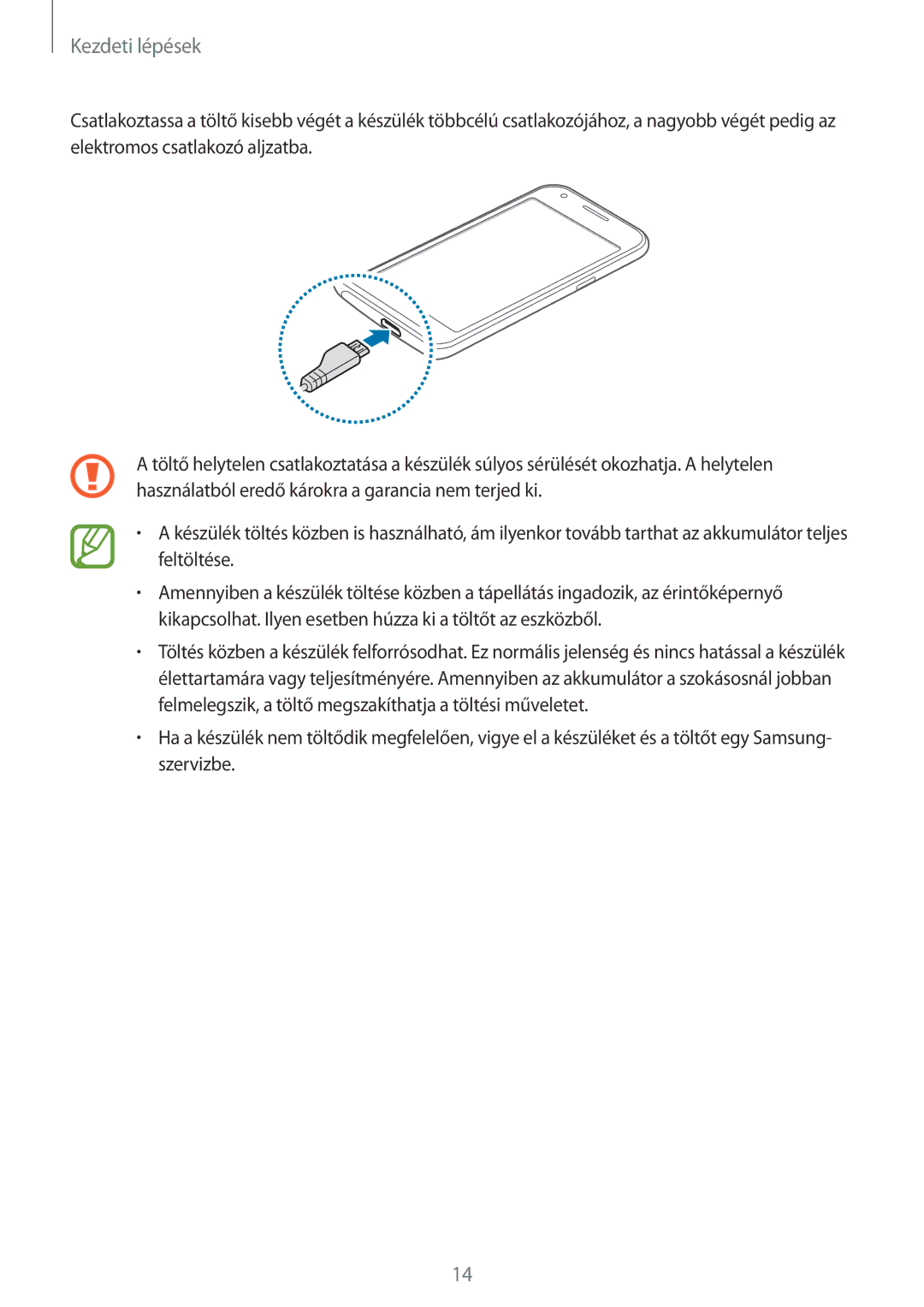 Samsung SM-J100HZKAEUR, SM-J100HZKAPLS, SM-J100HZWDATO, SM-J100HZWAXEO, SM-J100HZKAXEO, SM-J100HZBAXEO manual Kezdeti lépések 