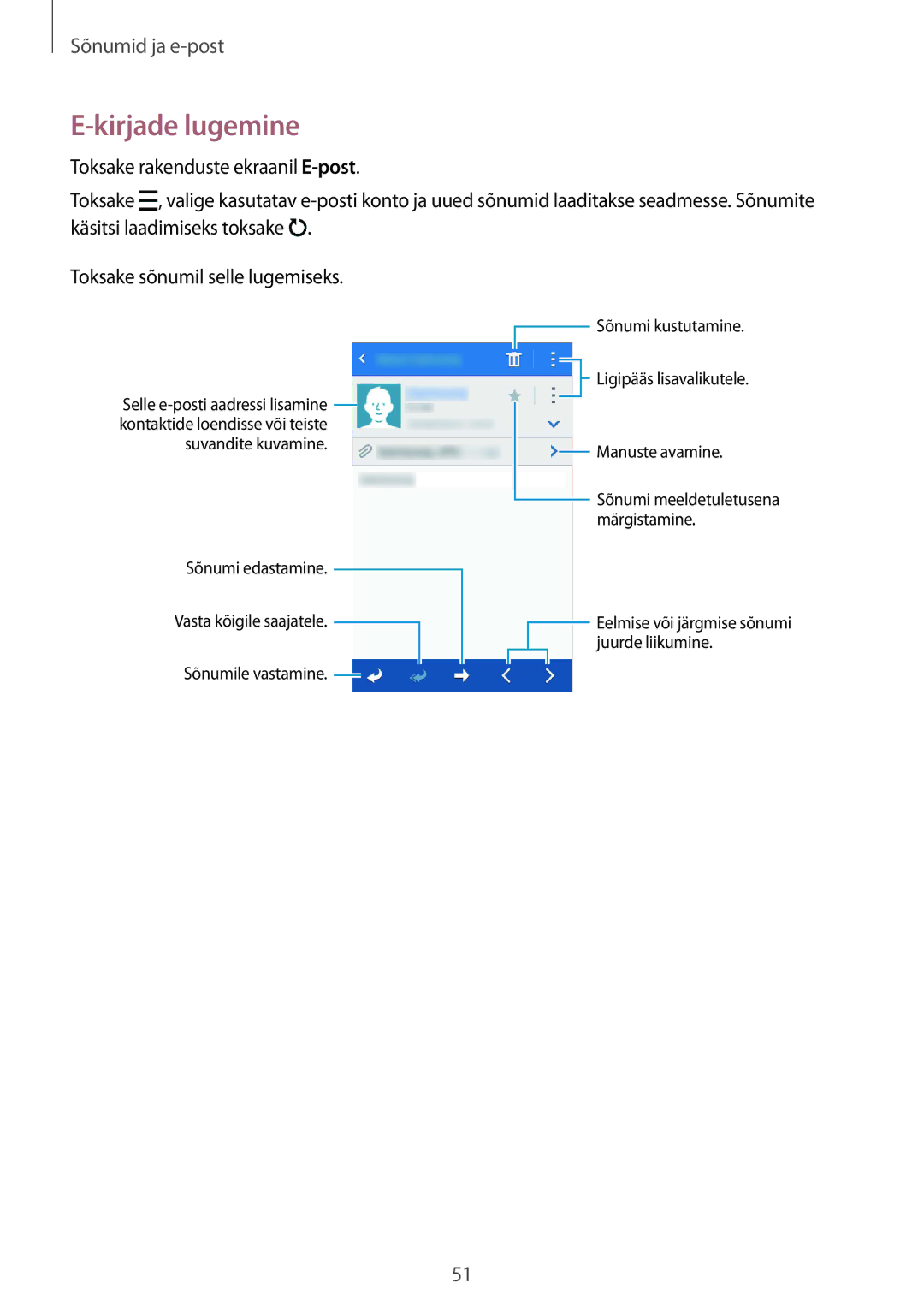 Samsung SM-J100HZKDSEB, SM-J100HZWDSEB, SM-J100HZBASEB, SM-J100HZBDSEB, SM-J100HZKASEB, SM-J100HZWASEB manual Kirjade lugemine 