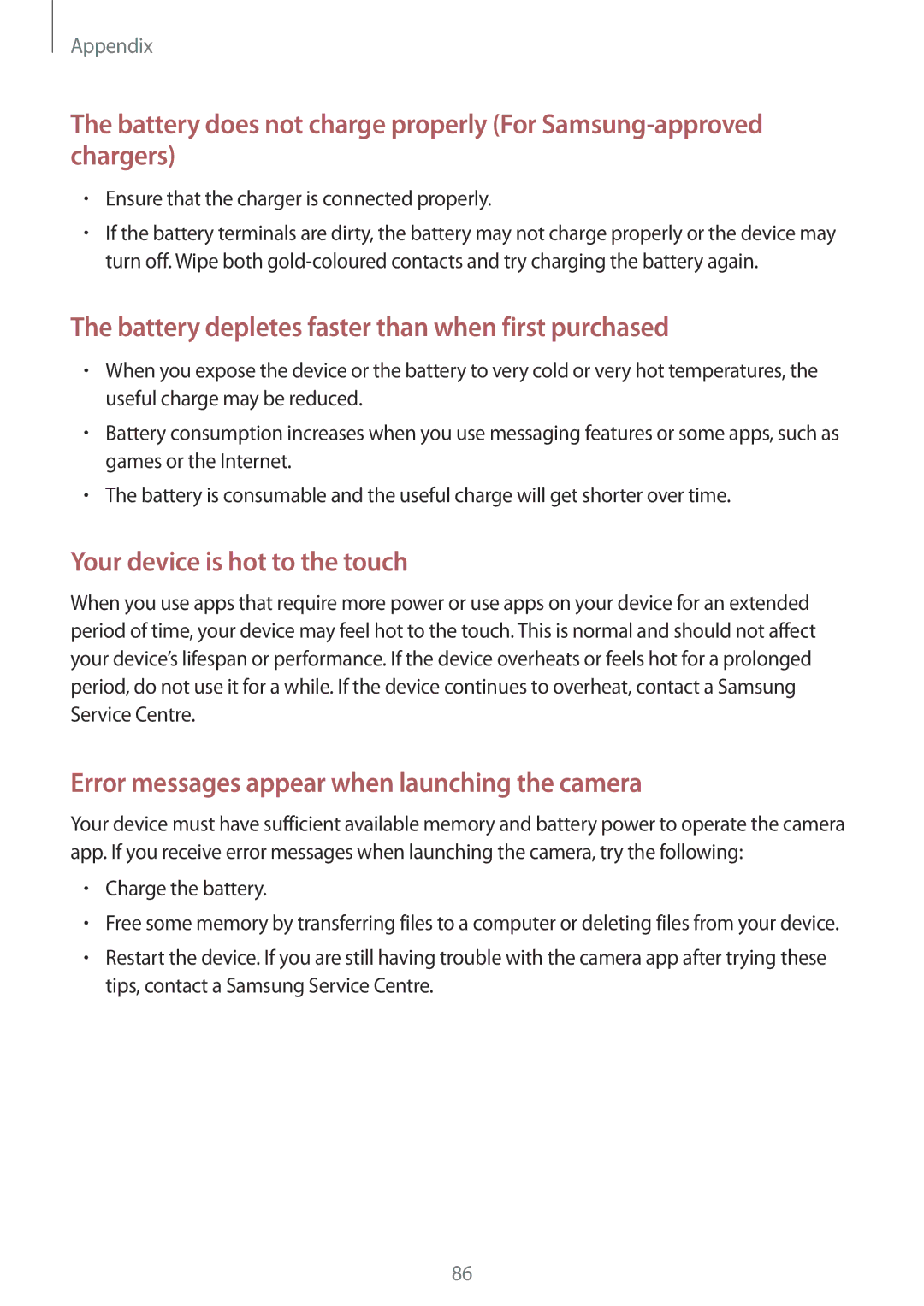 Samsung SM-J120FZKNORX, SM-J120FZKNDBT, SM-J120FZDNDBT, SM-J120FZWNDBT Battery depletes faster than when first purchased 