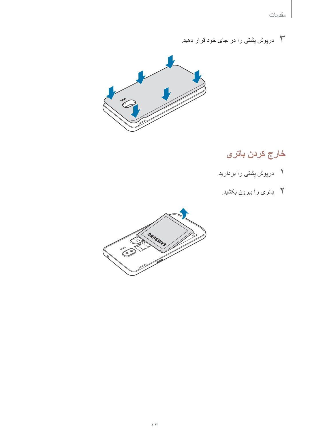 Samsung SM-J250FZDDKSA, SM-J250FZKDKSA, SM-J250FZSDKSA manual یرتاب ندرک جراخ 