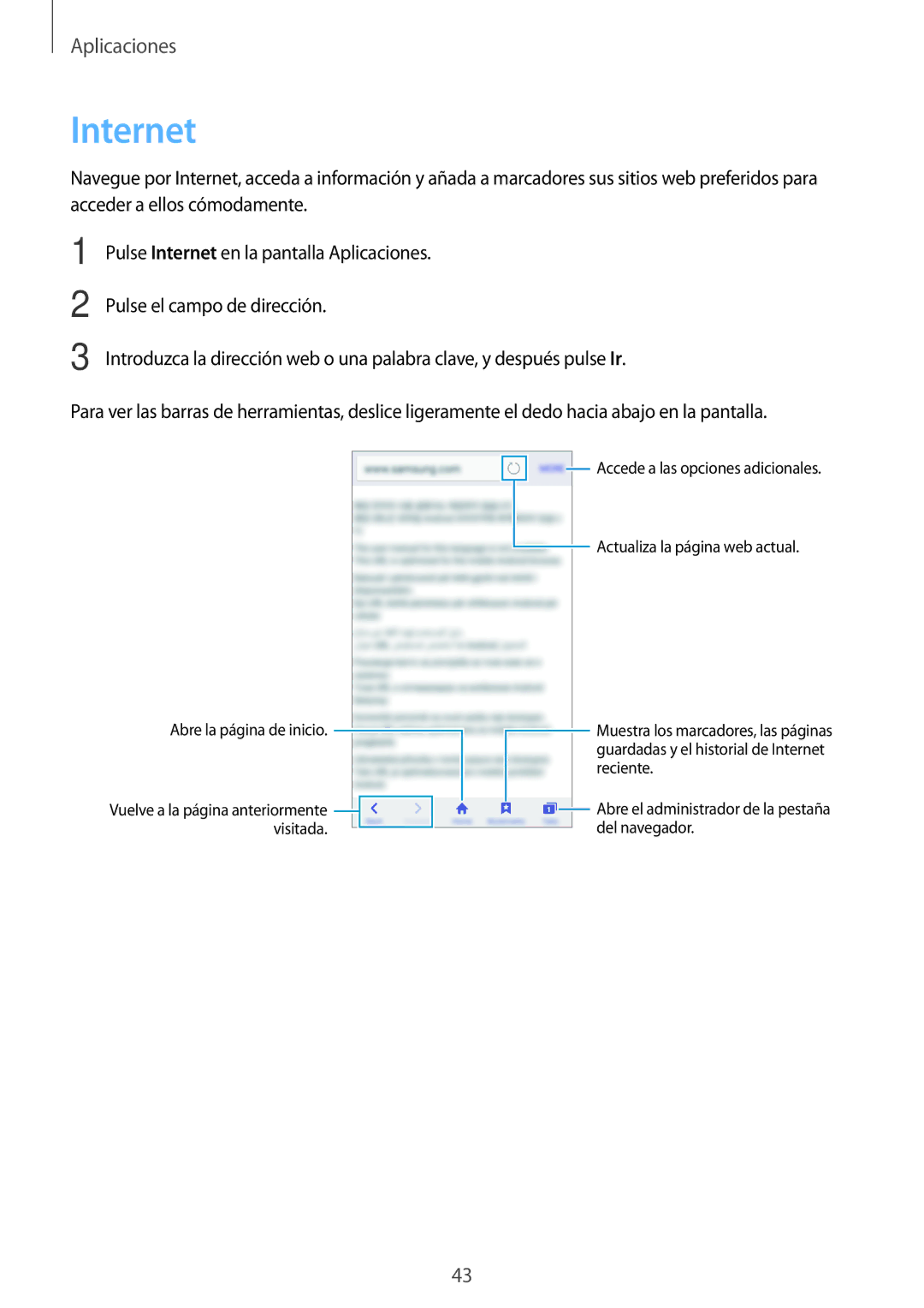 Samsung SM-J320FZKNPHE, SM-J320FZDNPHE, SM-J320FZWNPHE manual Internet 