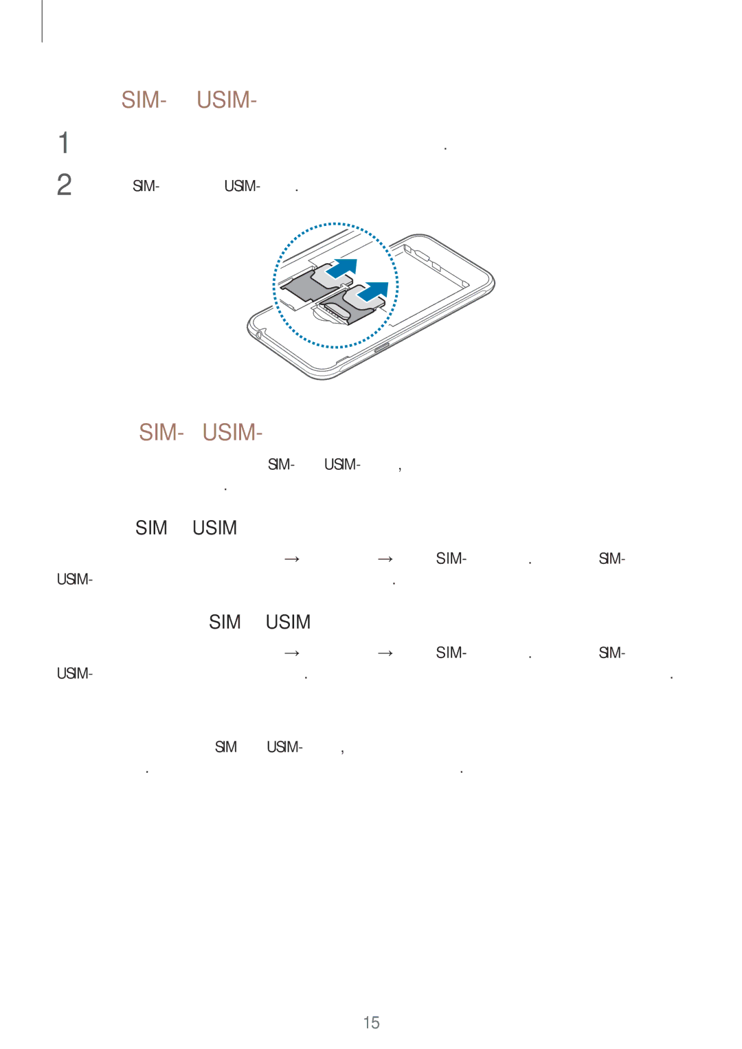 Samsung SM-J320FZWDSER manual Извлечение SIM- или USIM-карты, Использование SIM- и USIM-карт, Активация карты SIM или Usim 