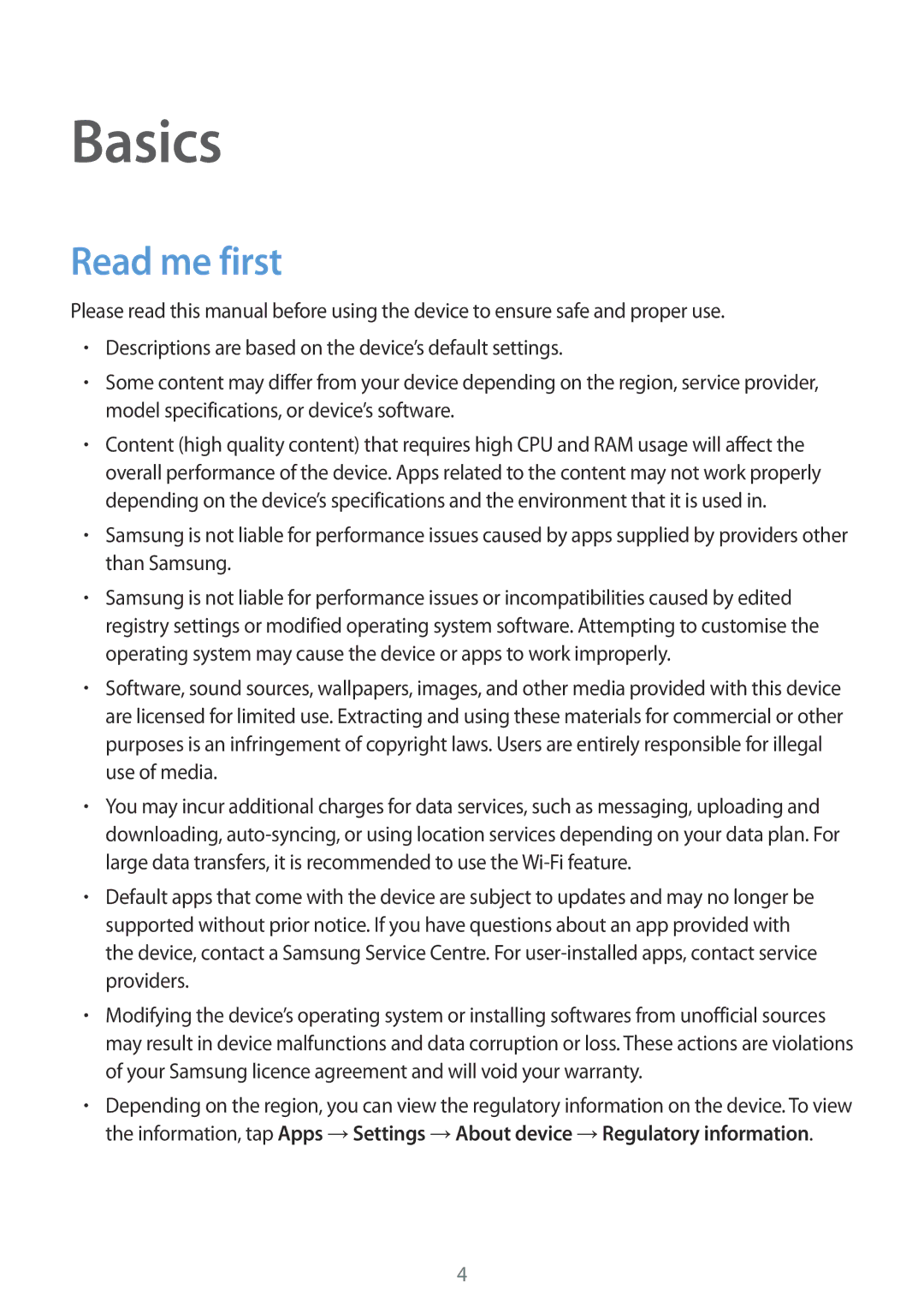 Samsung SM-J320GZWDXXV, SM-J320GZDDXXV manual Basics, Read me first 