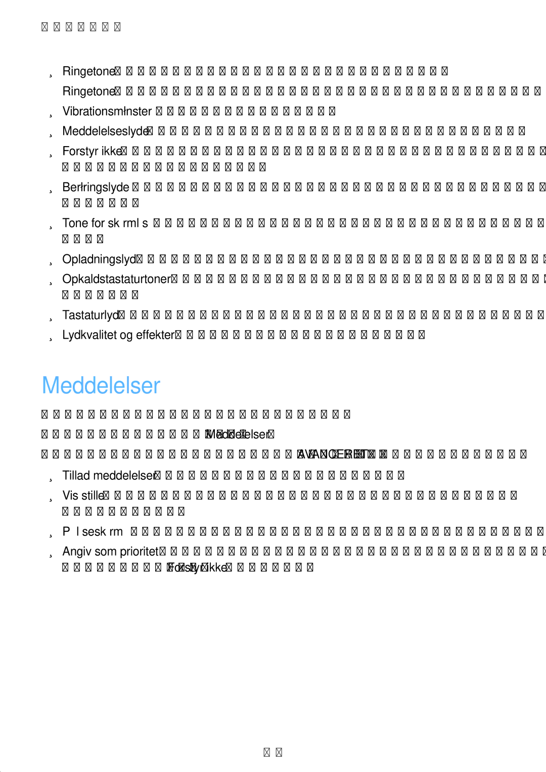 Samsung SM-J330FZKDNEE, SM-J330FZDDNEE, SM-J330FZSDNEE manual Meddelelser 