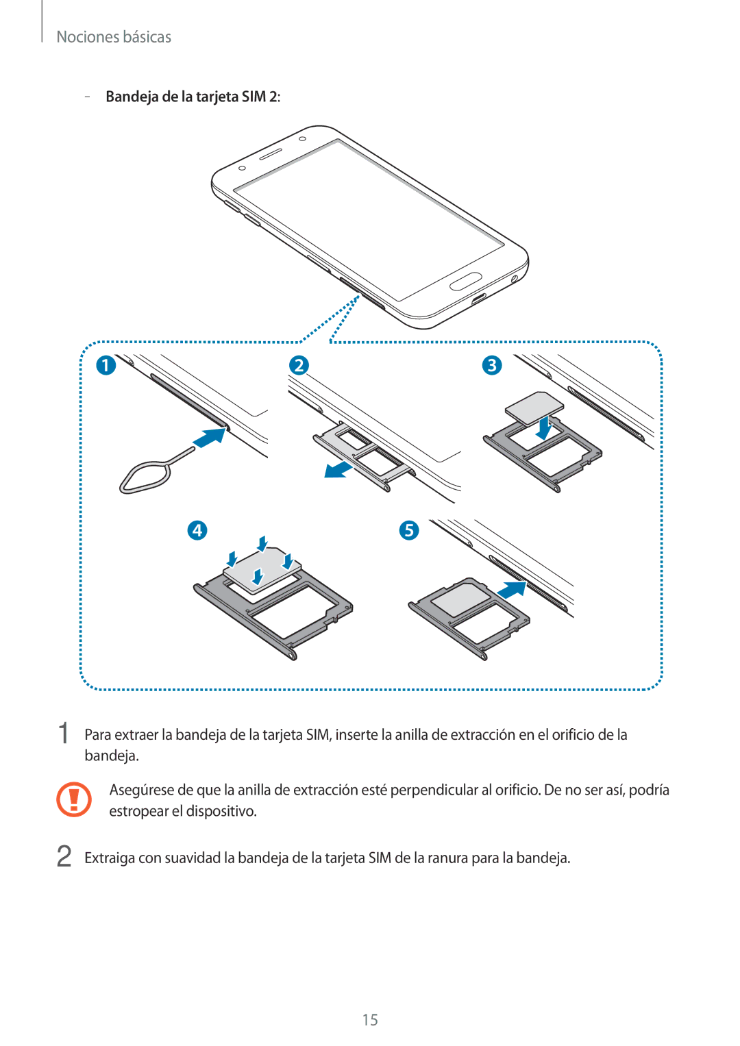 Samsung SM-J330FZDDPHE, SM-J330FZKDPHE, SM-J330FZSDPHE, SM-J330FZKNATL manual Nociones básicas 