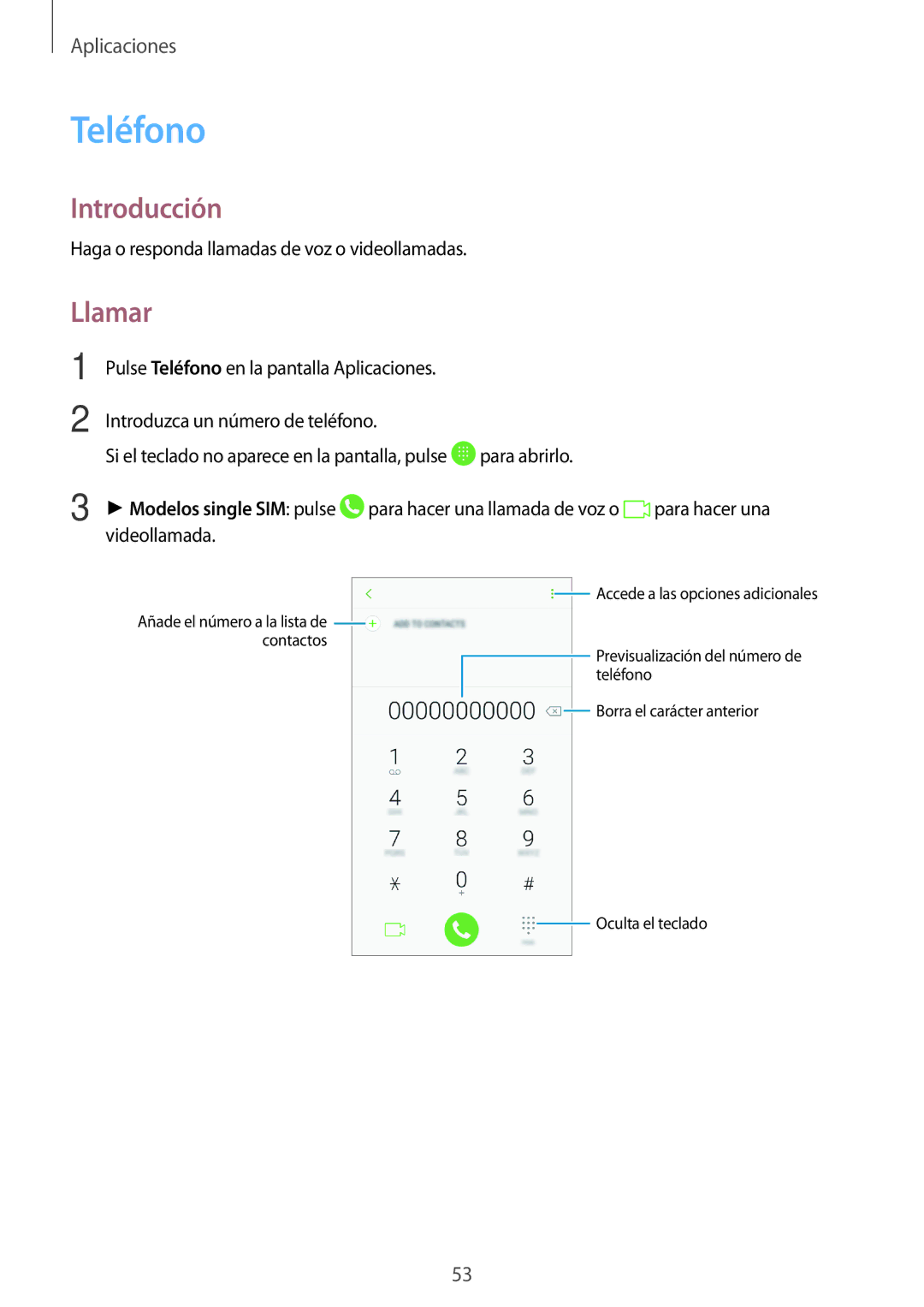 Samsung SM-J330FZSDPHE, SM-J330FZKDPHE, SM-J330FZKNATL, SM-J330FZDDPHE manual Teléfono, Llamar 