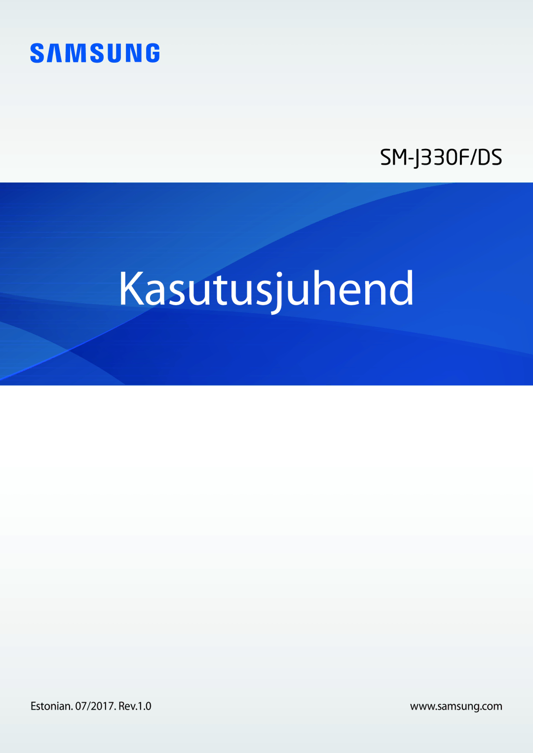 Samsung SM-J330FZDDSEB, SM-J330FZSDSEB, SM-J330FZKDSEB manual Kasutusjuhend, Estonian /2017. Rev.1.0 