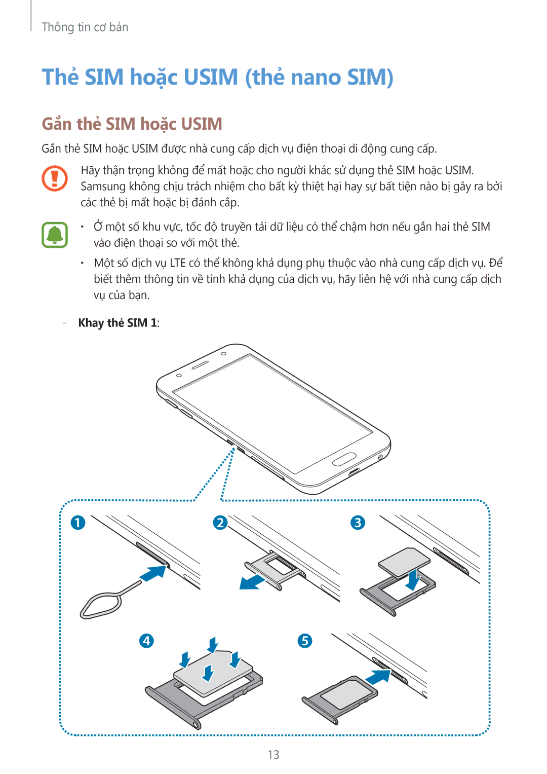 Samsung SM-J330GZDDXXV, SM-J330GZSDXXV, SM-J330GZKDXXV Thẻ SIM hoặc Usim thẻ nano SIM, Gắn thẻ SIM hoặc Usim, Khay thẻ SIM 