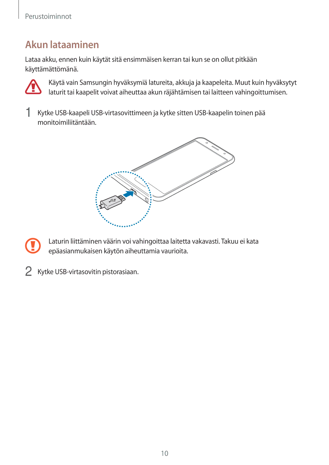 Samsung SM-J500FZKANEE, SM-J500FZDANEE, SM-J500FZWANEE manual Akun lataaminen 