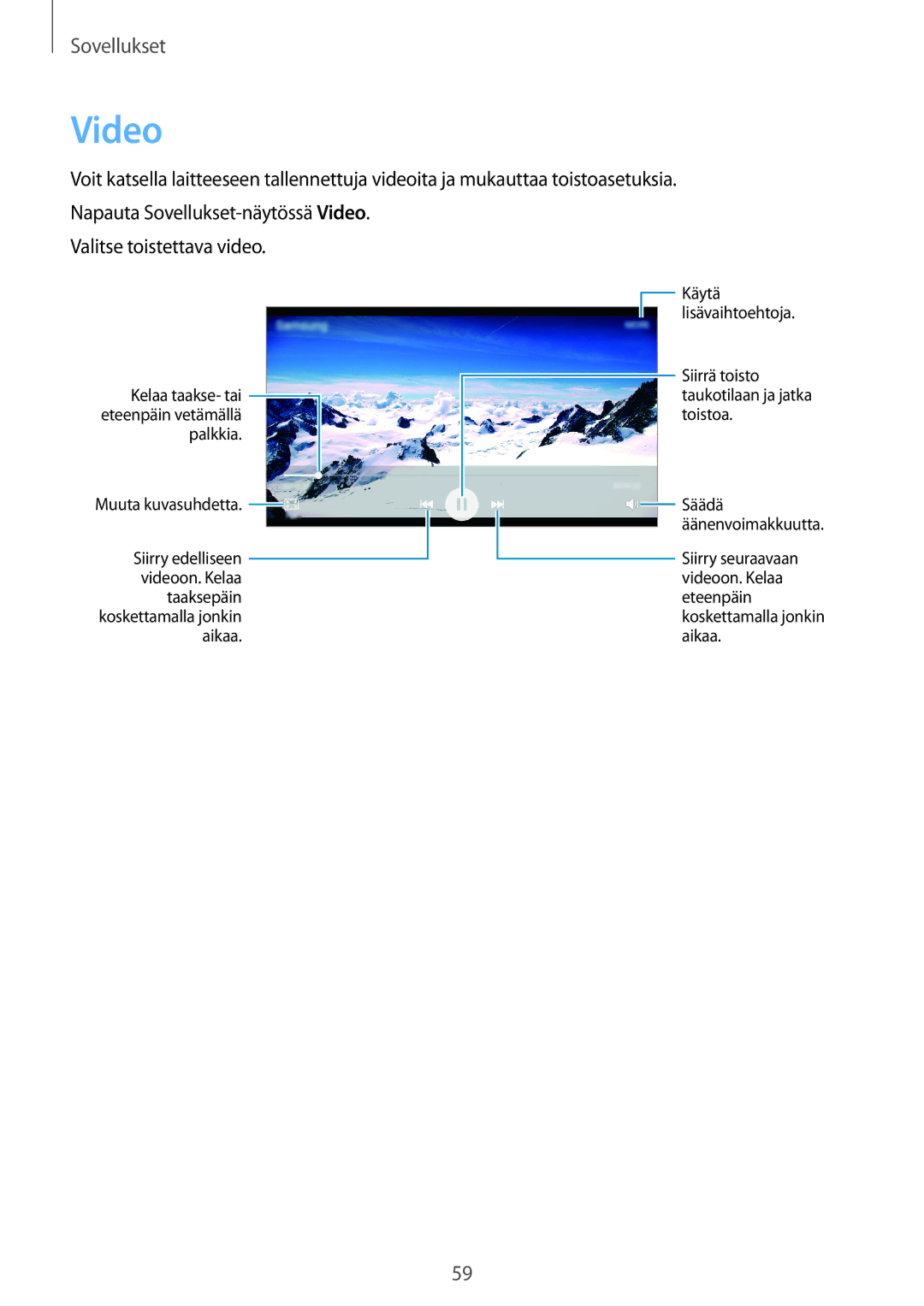 Samsung SM-J500FZWANEE, SM-J500FZDANEE, SM-J500FZKANEE manual Video 