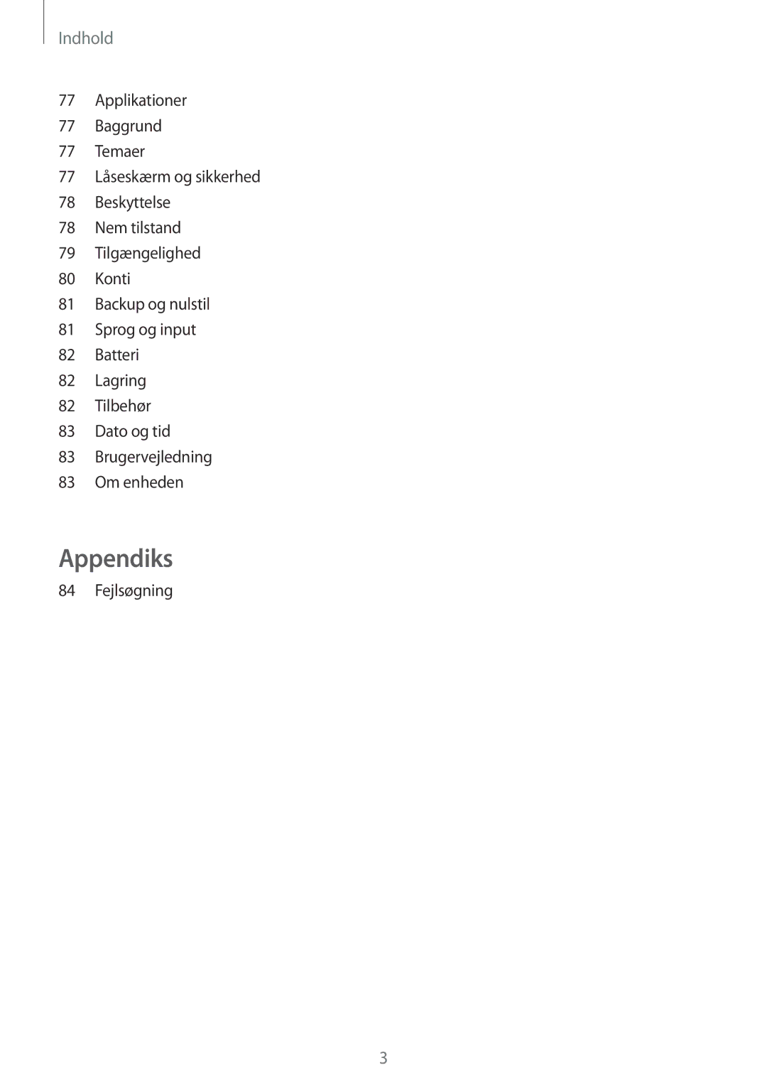 Samsung SM-J500FZDANEE, SM-J500FZKANEE, SM-J500FZWANEE manual Appendiks 