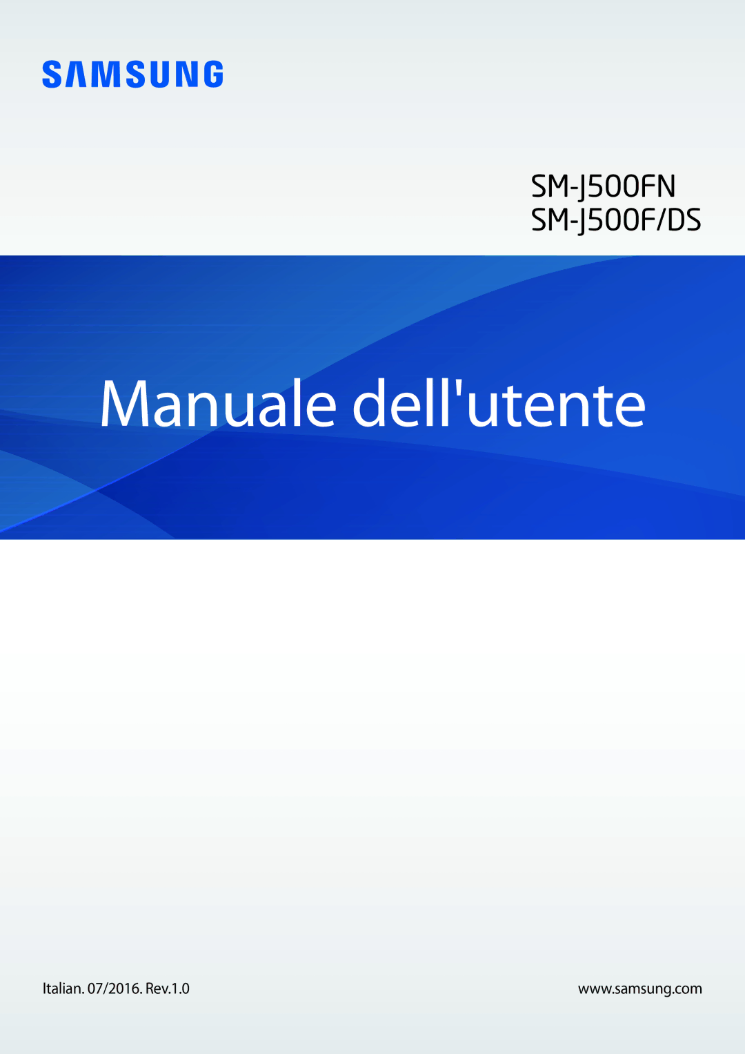 Samsung SM-J500FZWDAUT, SM-J500FZKDXEO, SM-J500FZWDXEO, SM-J500FZKDXEH, SM-J500FZKAITV manual Manuale dellutente 