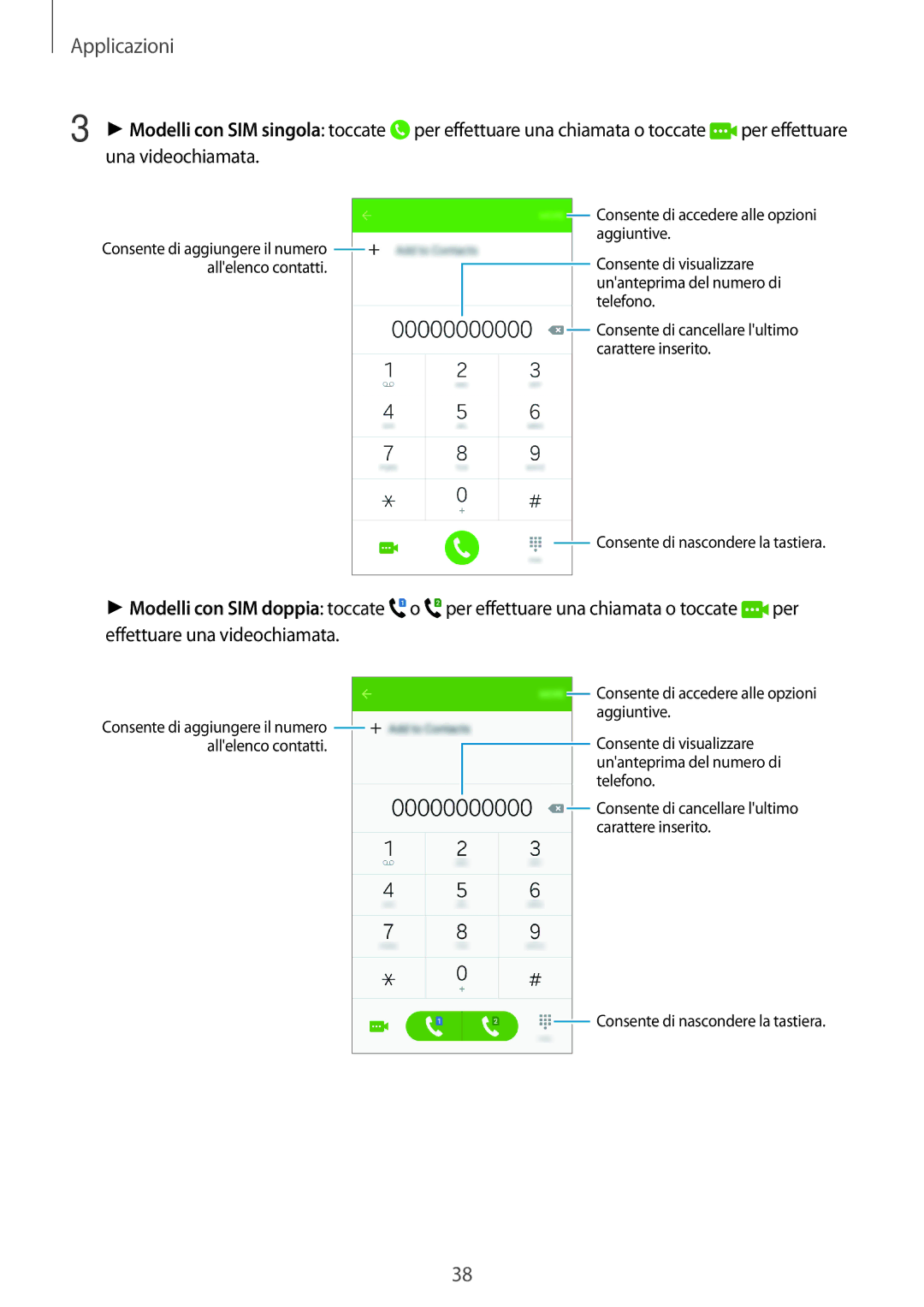 Samsung SM-J500FZKDXEH, SM-J500FZKDXEO, SM-J500FZWDAUT, SM-J500FZWDXEO, SM-J500FZKAITV, SM-J500FZDAITV manual Una videochiamata 