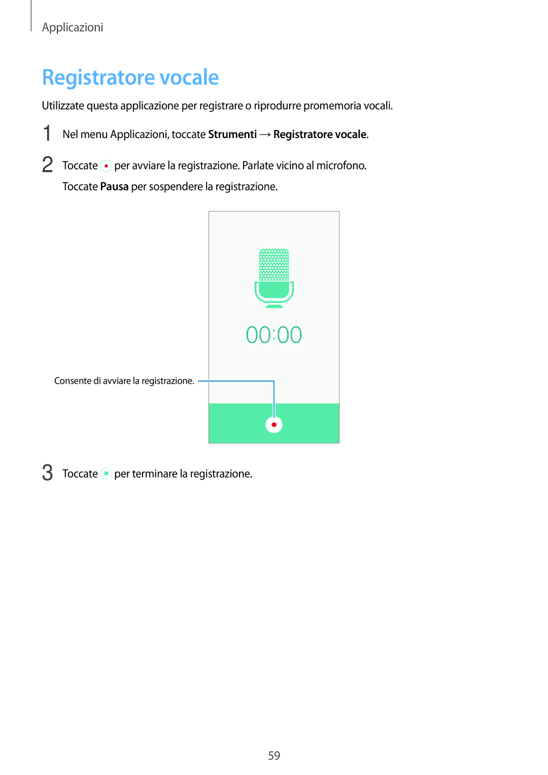 Samsung SM-J500FZKDXEH, SM-J500FZKDXEO, SM-J500FZWDAUT, SM-J500FZWDXEO, SM-J500FZKAITV, SM-J500FZDAITV Registratore vocale 