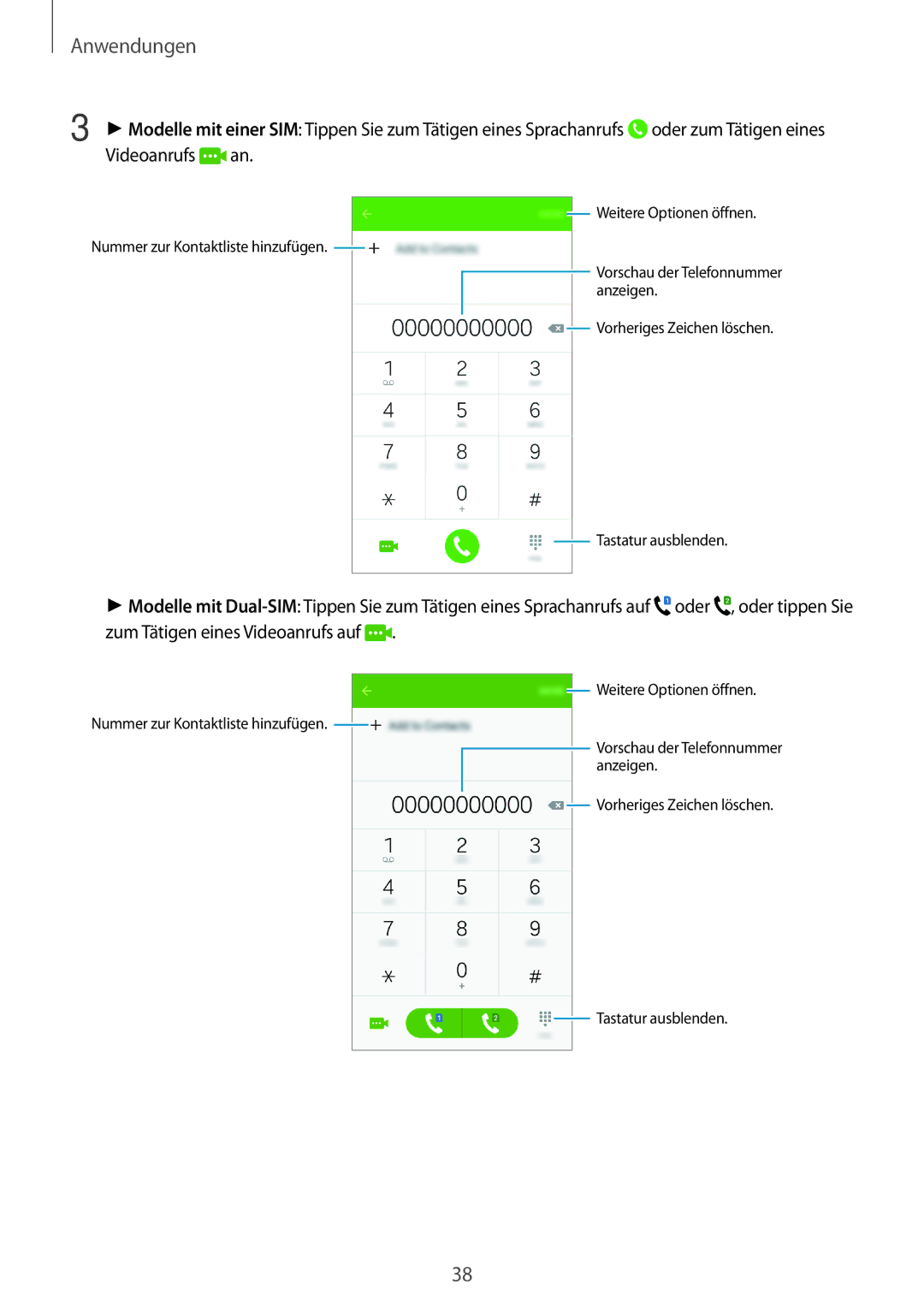 Samsung SM-J500FZWAVIA, SM-J500FZWASEB, SM-J500FZWAEUR, SM-J500FZWADBT, SM-J500FZWAATO, SM-J500FZKDXEO manual Anwendungen 