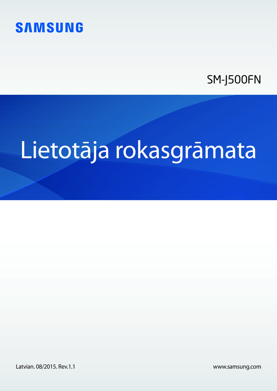 Samsung SM-J500FZWASEB manual Lietotāja rokasgrāmata 