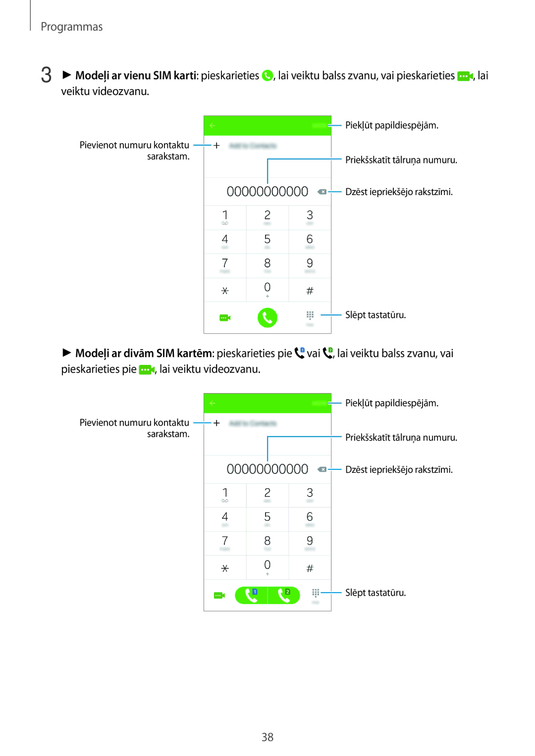 Samsung SM-J500FZWASEB manual Piekļūt papildiespējām 