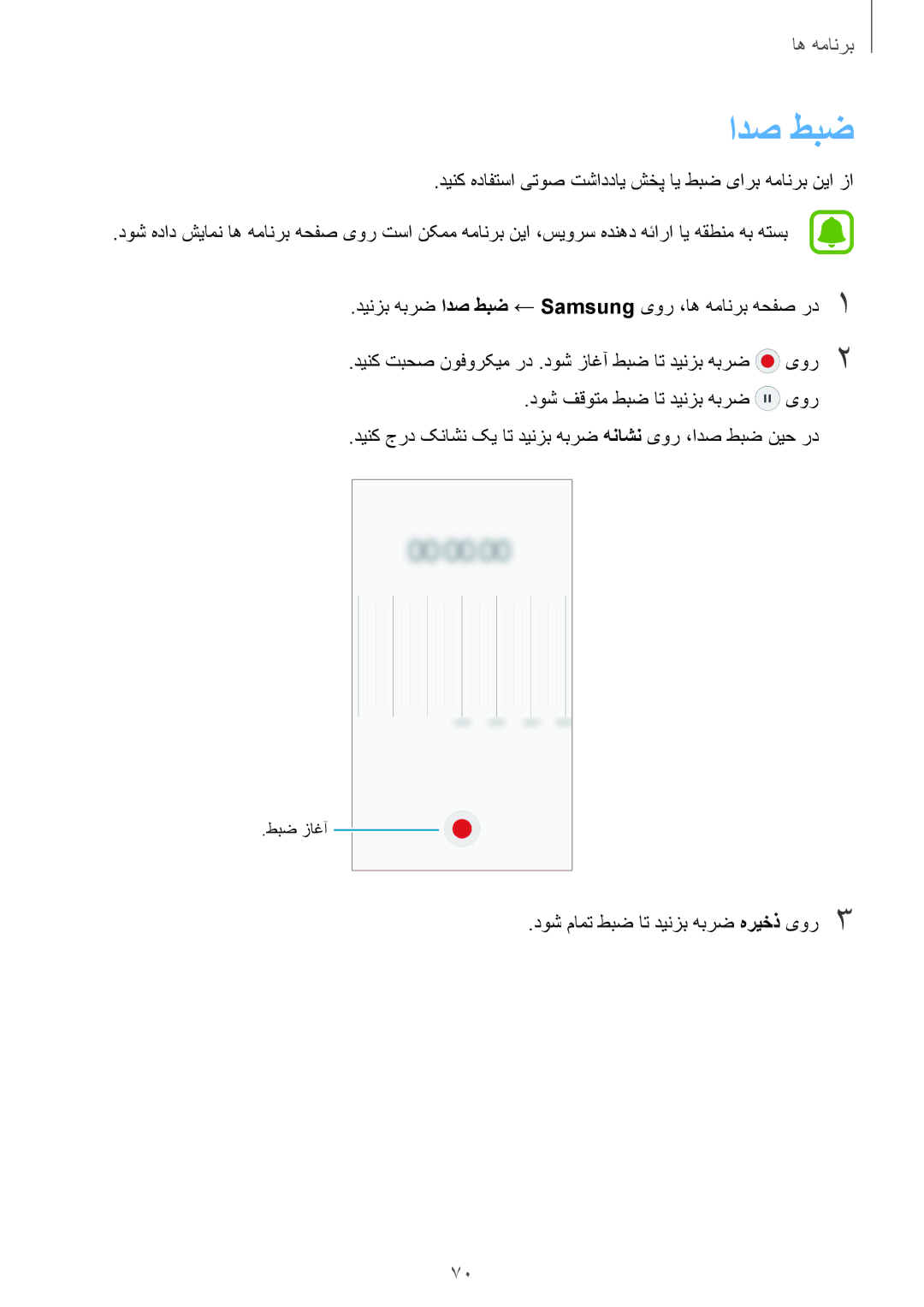 Samsung SM-J710FZWDKSA, SM-J510FZDDKSA, SM-J710FZKDKSA, SM-J710FZDDKSA, SM-J510FZWDKSA, SM-J510FZKDKSA manual ادص طبض 