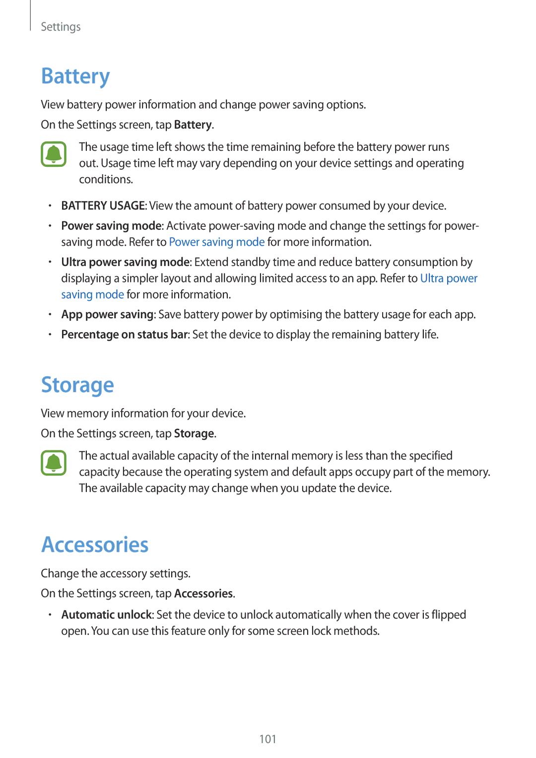 Samsung SM-J510FZDNVGR, SM-J510FZKNOPT, SM-J510FZDNMEO, SM-J510FZDNATO, SM-J510FZDNEUR, SM-J510FZWNVGR Storage, Accessories 