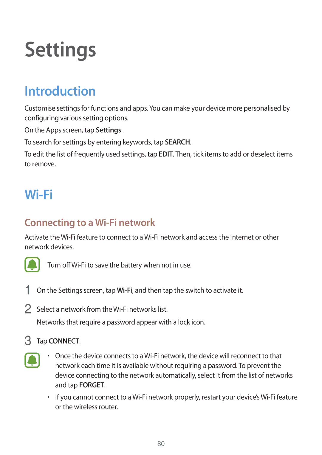 Samsung SM2J510FZKNTMZ, SM-J510FZKNOPT, SM-J510FZDNMEO manual Introduction, Connecting to a Wi-Fi network, Tap Connect 