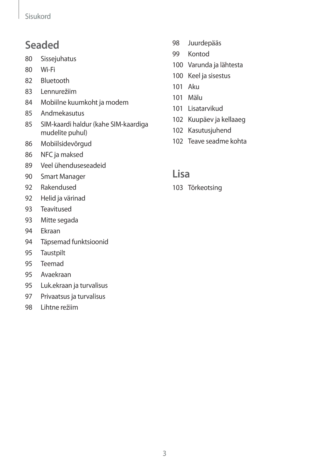 Samsung SM-J710FZDNSEB, SM-J510FZKUSEB, SM-J710FZKNSEB, SM-J510FZDUSEB manual Lisa 