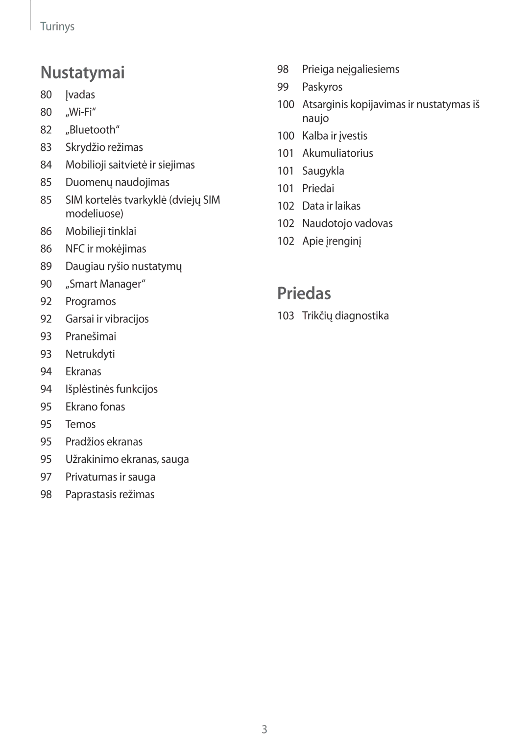 Samsung SM-J710FZDNSEB, SM-J510FZKUSEB, SM-J710FZKNSEB, SM-J510FZDUSEB manual Priedas 