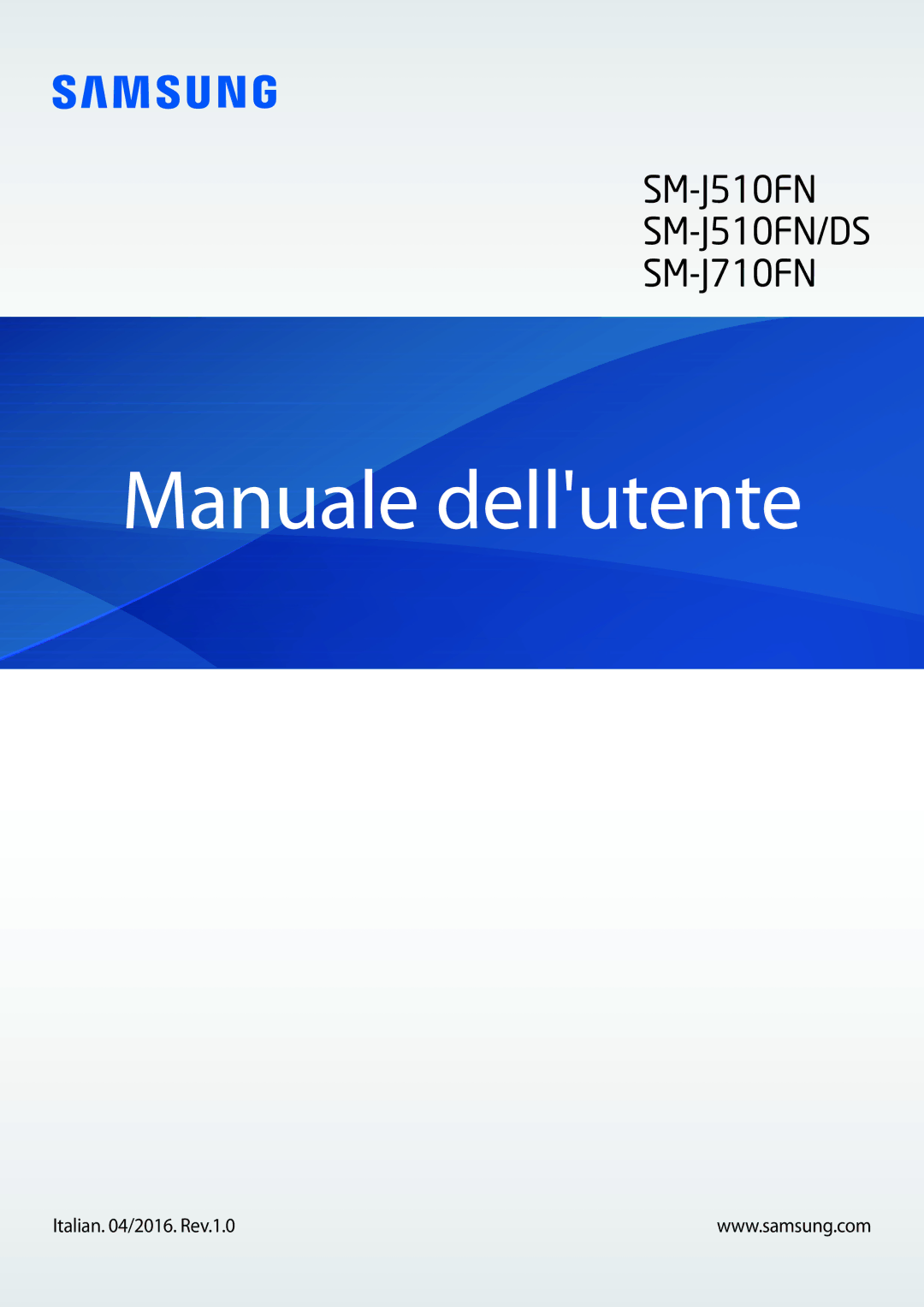 Samsung SM-J710FZWNITV, SM-J510FZWNITV, SM-J710FZKNITV, SM-J510FZWUITV, SM-J510FZKNITV manual Manuale dellutente 