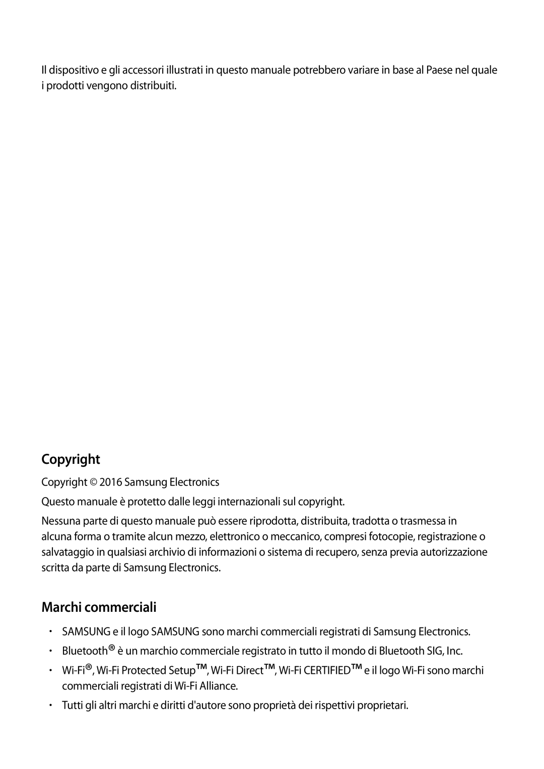 Samsung SM-J710FZWNITV, SM-J510FZWNITV, SM-J710FZKNITV, SM-J510FZWUITV, SM-J510FZKNITV manual Copyright, Marchi commerciali 